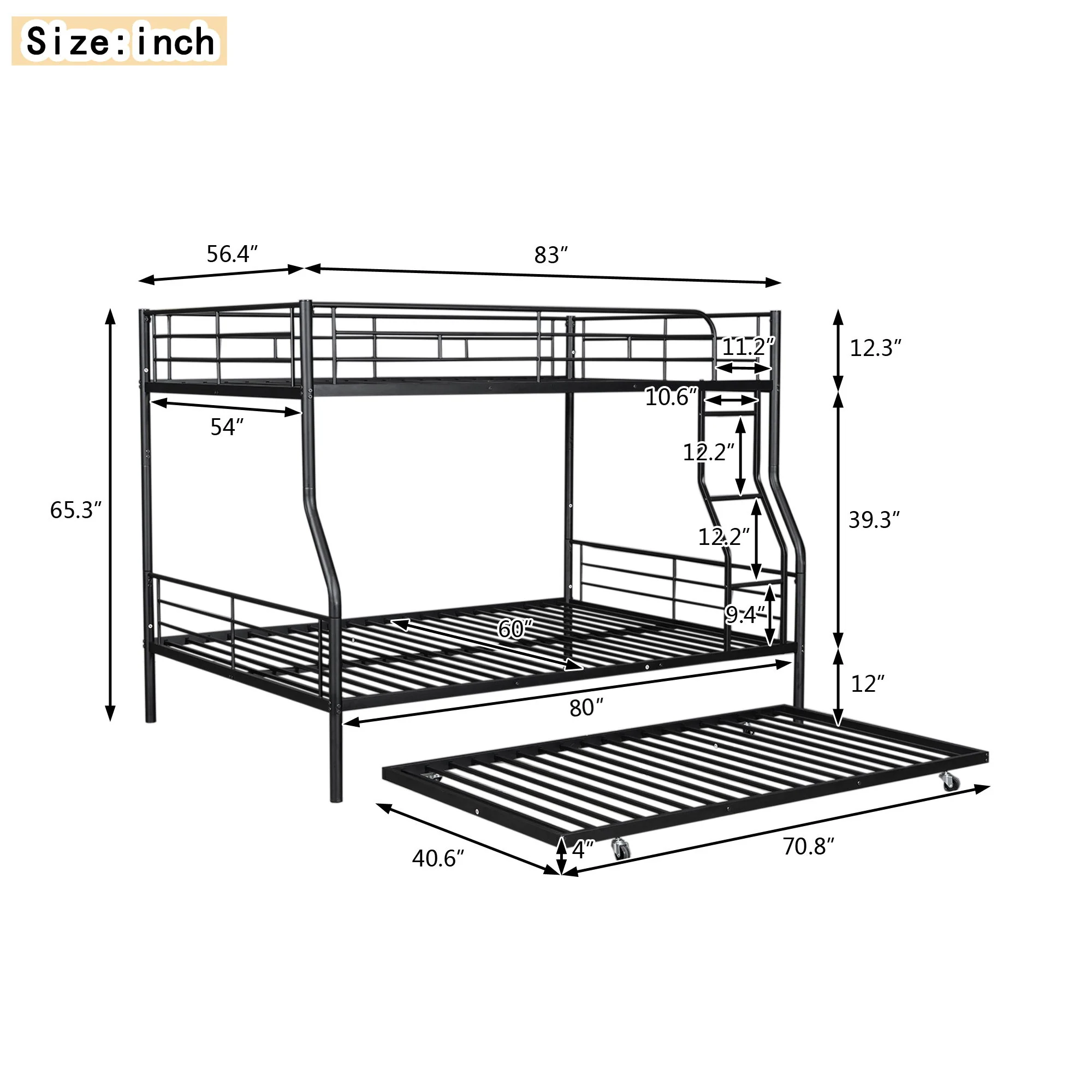 Steel Construction Bunk Bed - Image 45