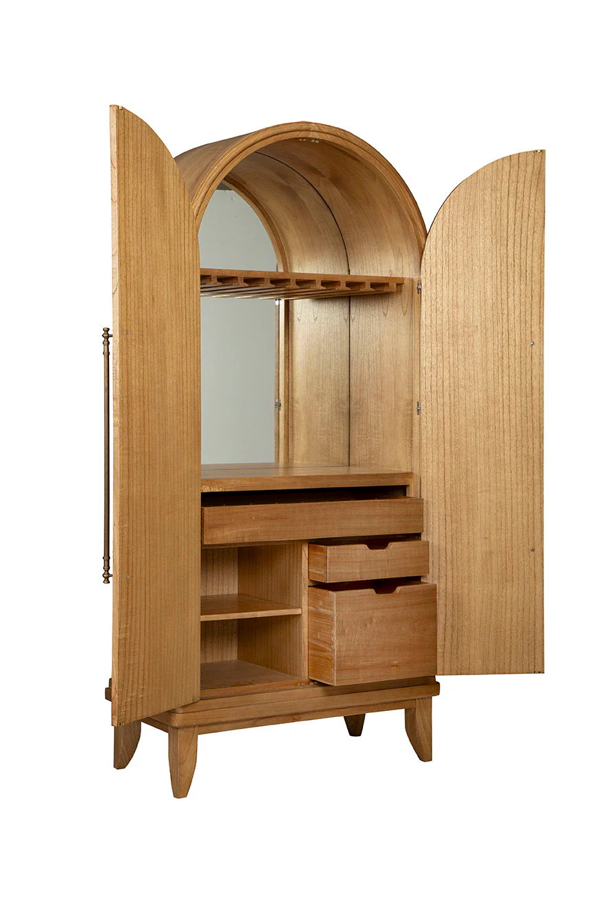 Stevie - Bar Cabinet - Light Brown - Image 8