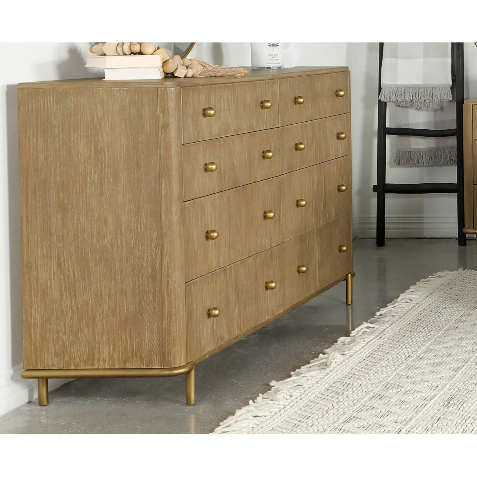 Stevie - Rectangular 8 Dresser - Sand - Image 4