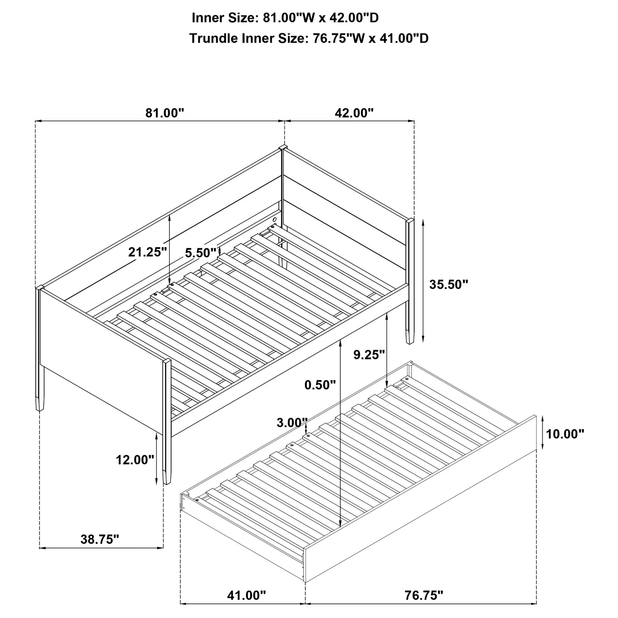 Stewart - Twin Daybed With Trundle - Natural - Image 7