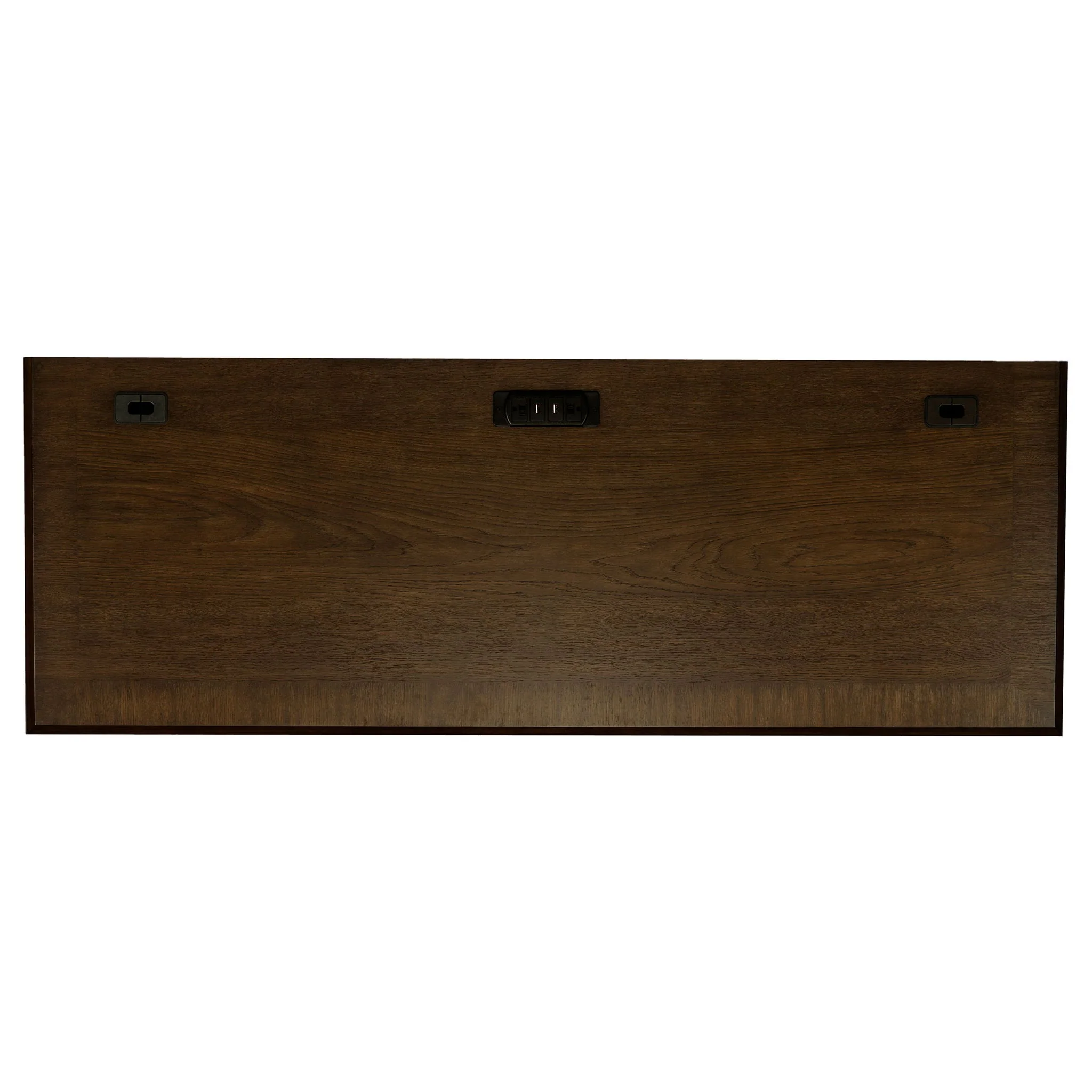 Stigham - 5 Drawer Credenza Office Desk - Oak - Image 5