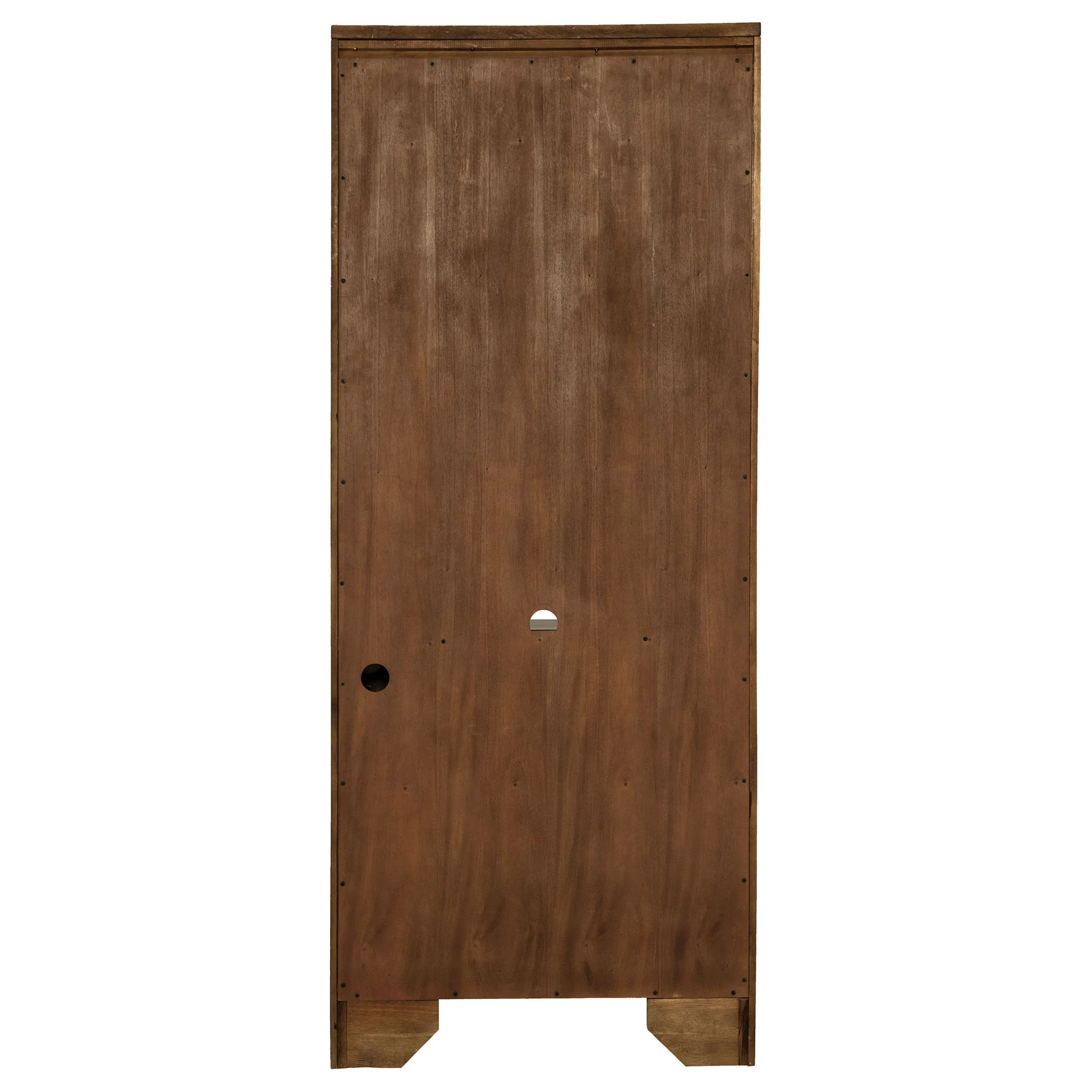 Stigham - Bookcase With 2 Door Cabinet, Adjustable Shelves, Cable Management - Oak - Image 4