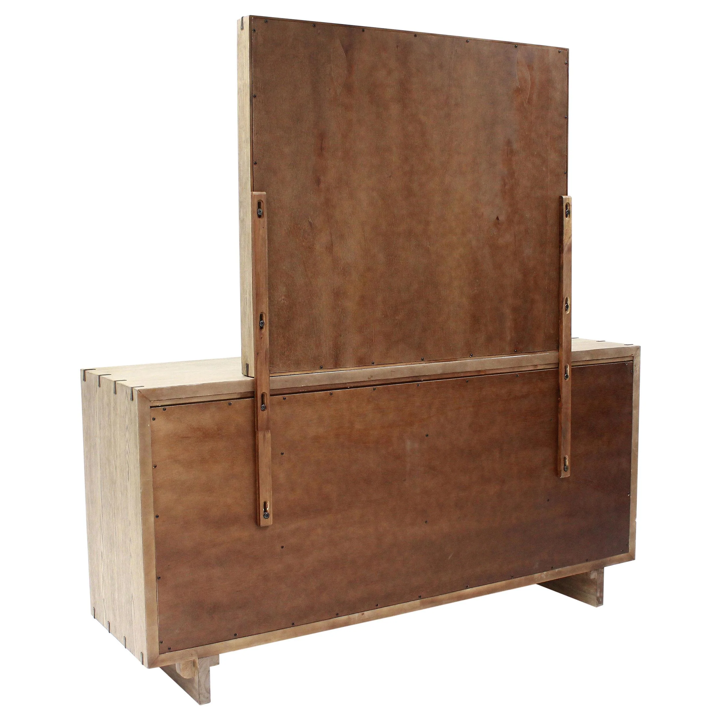 Stillwater Dresser Mirror with Jewelry Shelf - Weathered Oak - Image 7