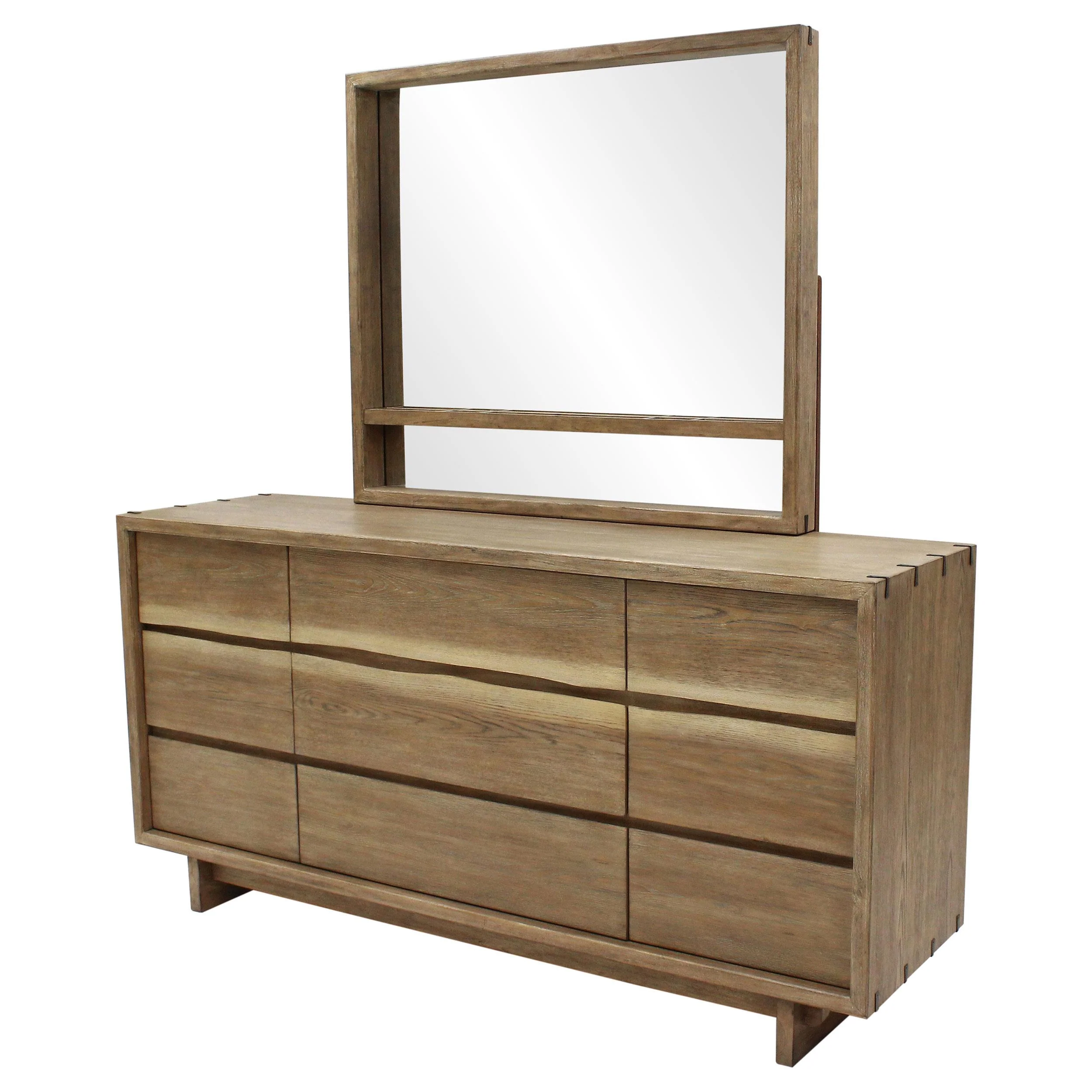 Stillwater Dresser with Mirror - Weathered Oak - Image 5