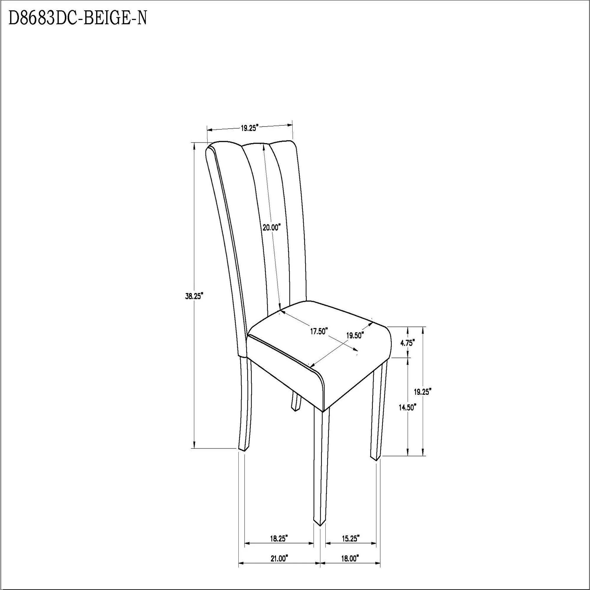 Stone - Dining Chair (Set of 2) - Beige - Image 2
