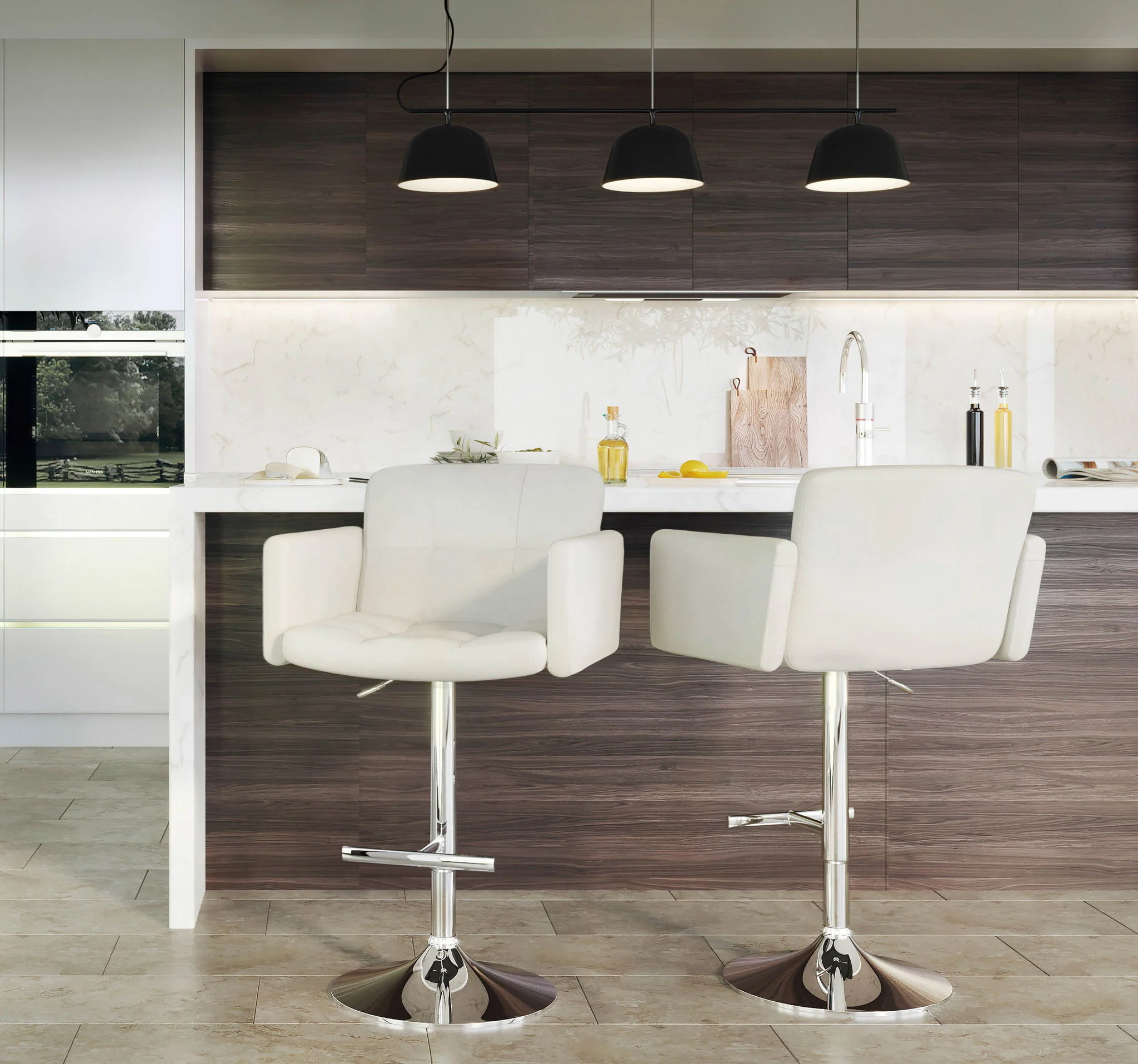 Stout - Contemporary Adjustable Barstool With Swivel - Image 3