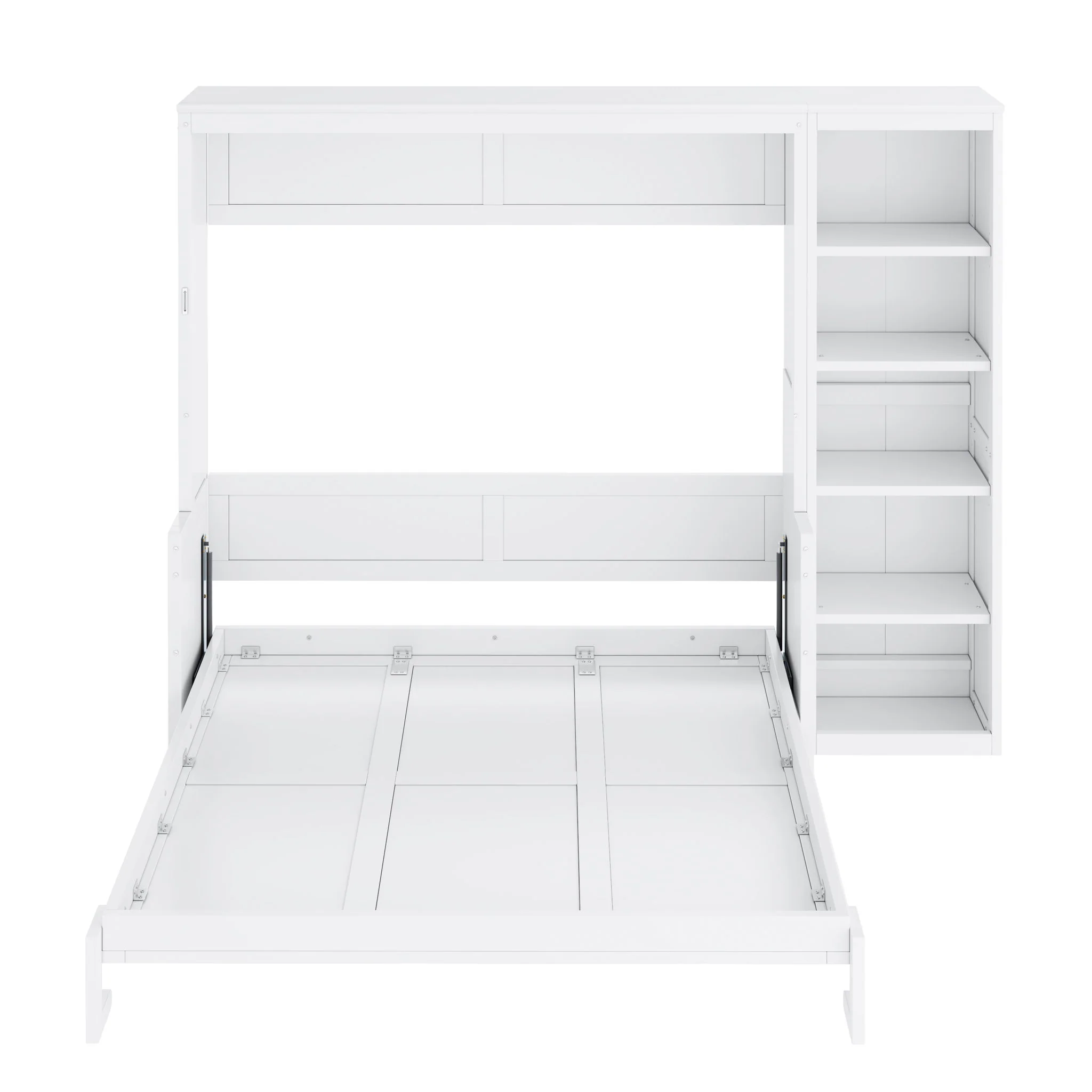Sturdy Murphy Bed With Desk And Bookshelf - Image 13