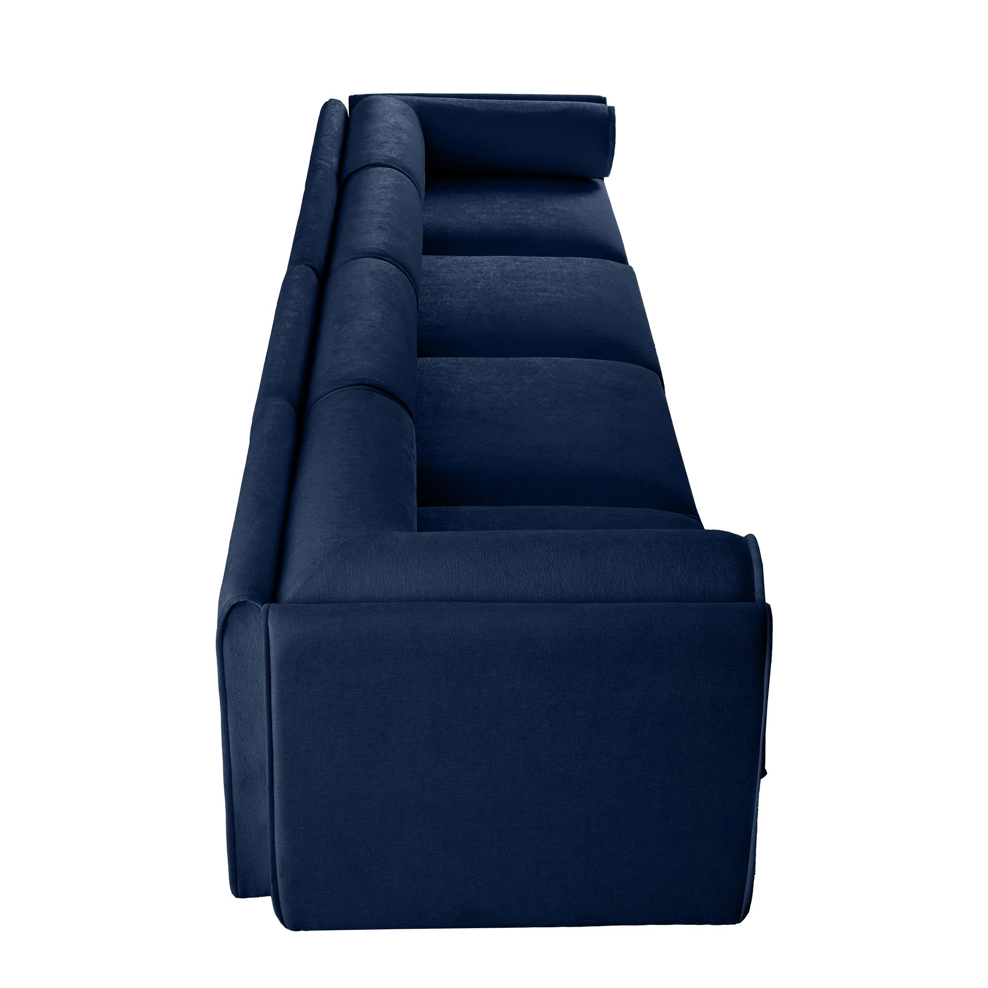 Stylish Sofa With Storage Seat And Cylindrical Backrest - Image 77