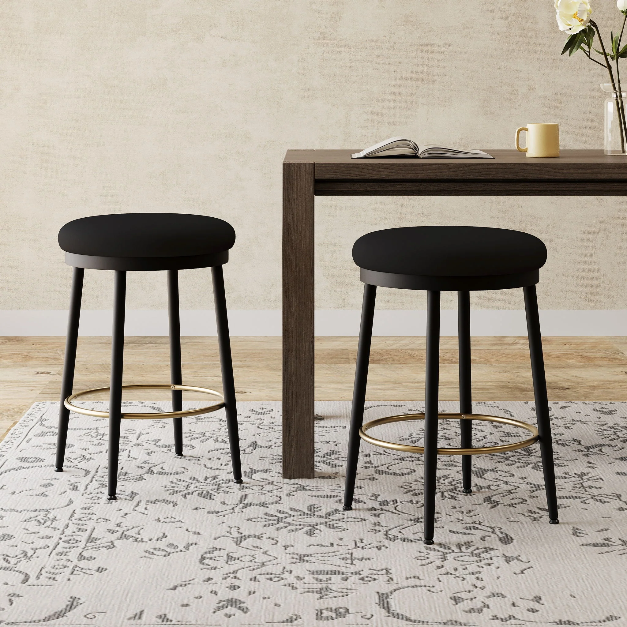 Stylish Design Counter Stools (Set of 2) - Image 16