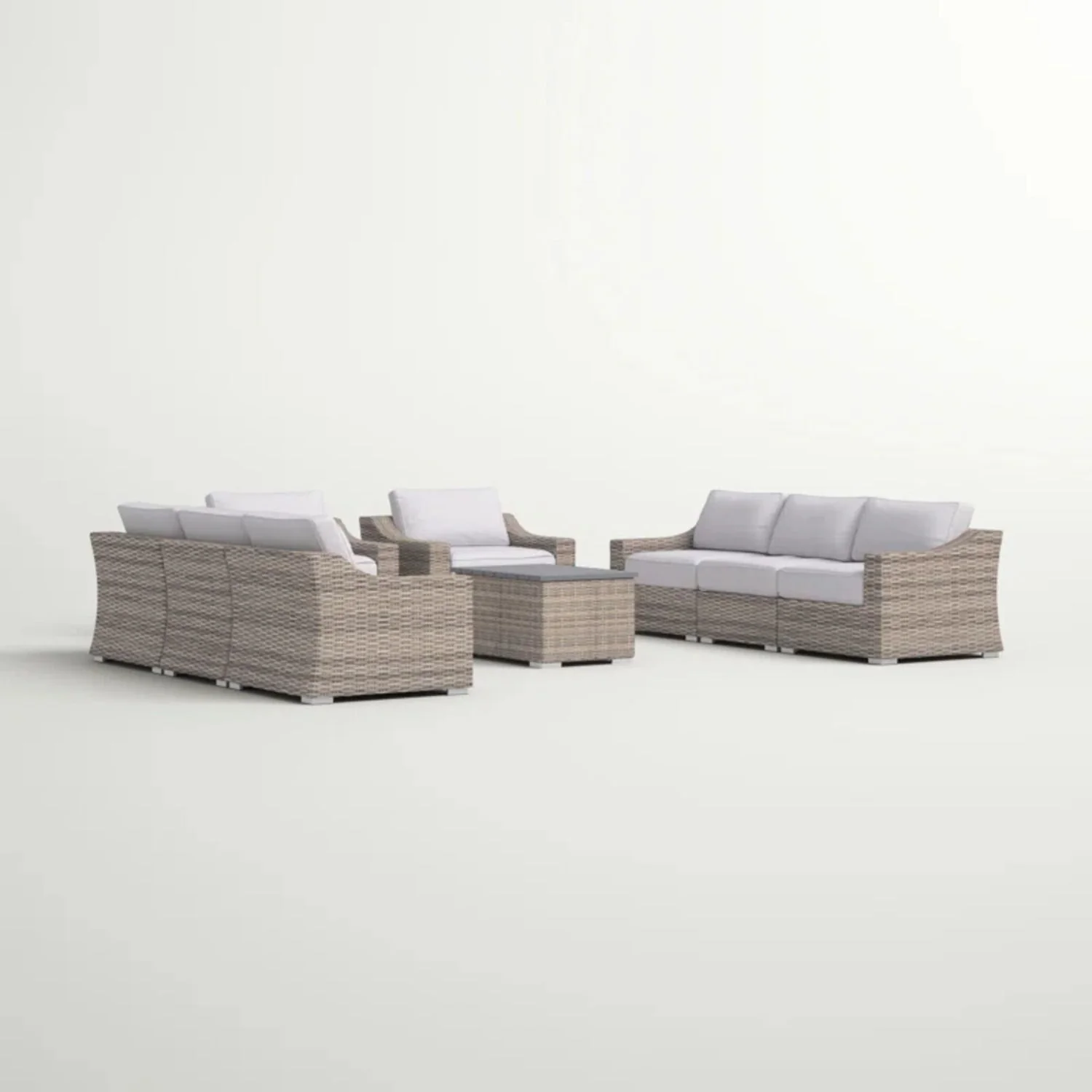 Stylish Sofa Seating Group With Cushions Perfect For Outdoor Gatherings - Image 105