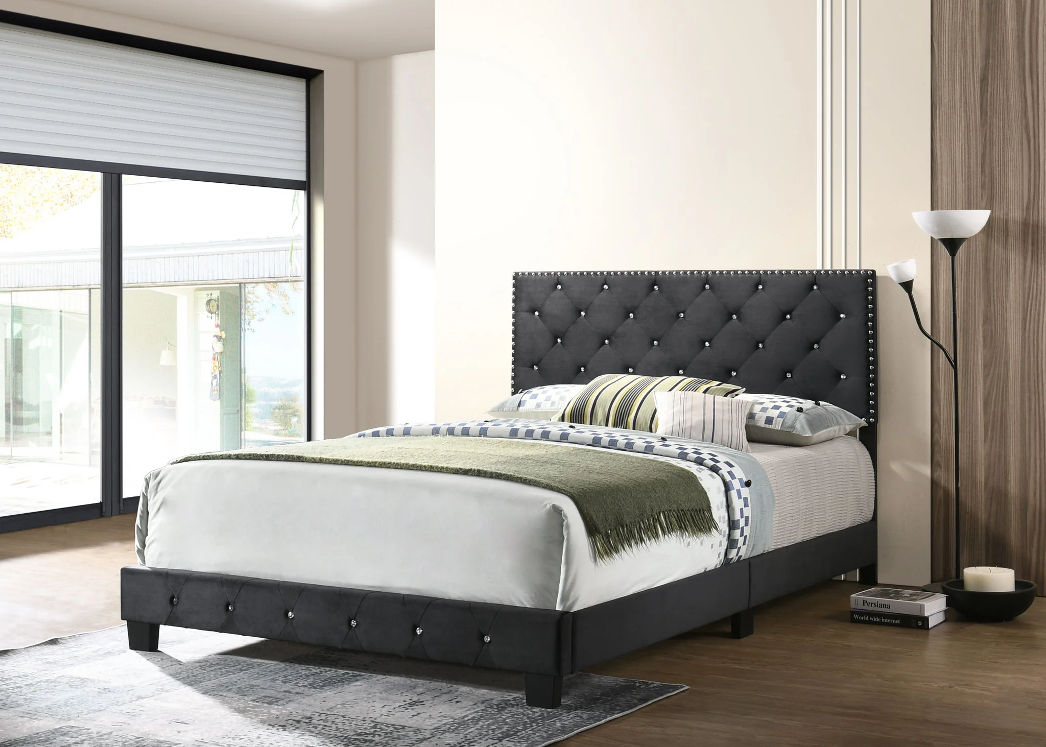 Luxurious Upholstered Bed - Image 3