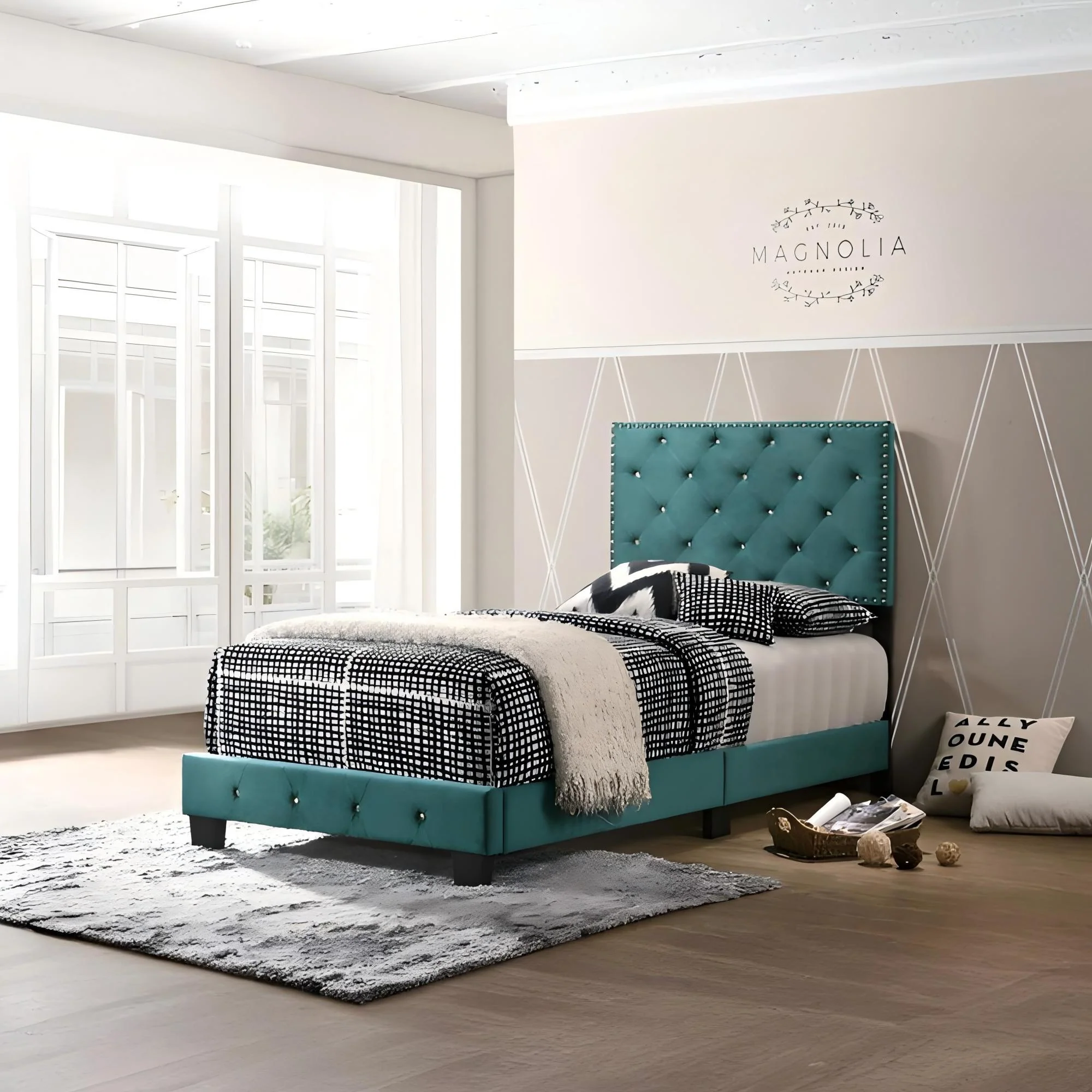 Luxurious Upholstered Bed - Image 98