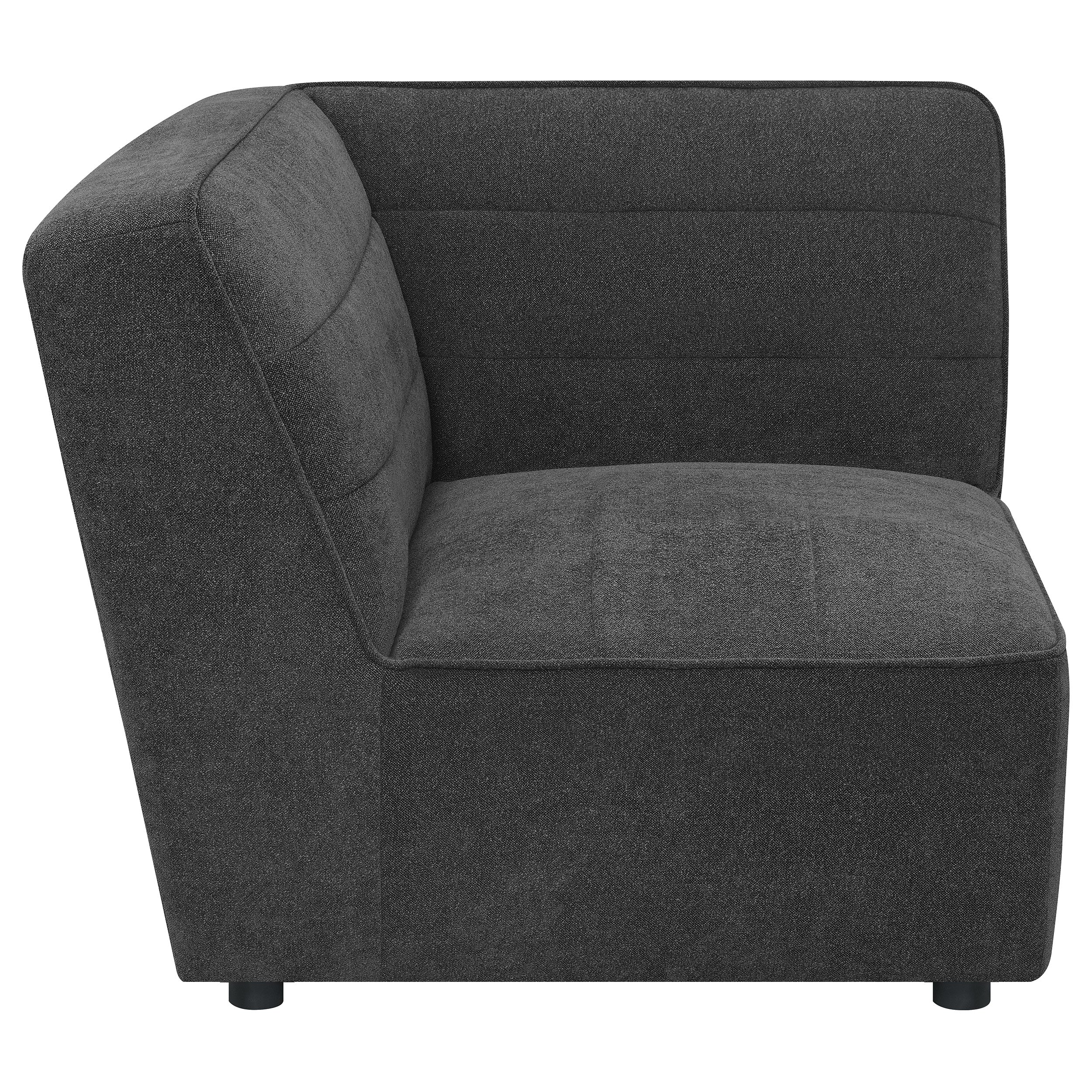 Sunny Upholstered Corner Chair Dark Charcoal - Image 7
