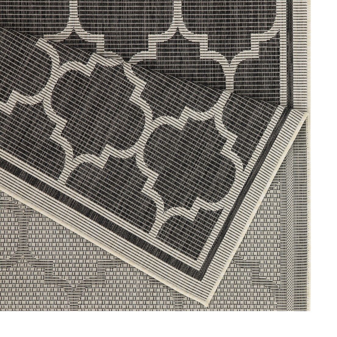 Sunshine - 5'3" X 7'3" Indoor & Outdoor Area Rug Polypropylene - Anthracite - Image 3