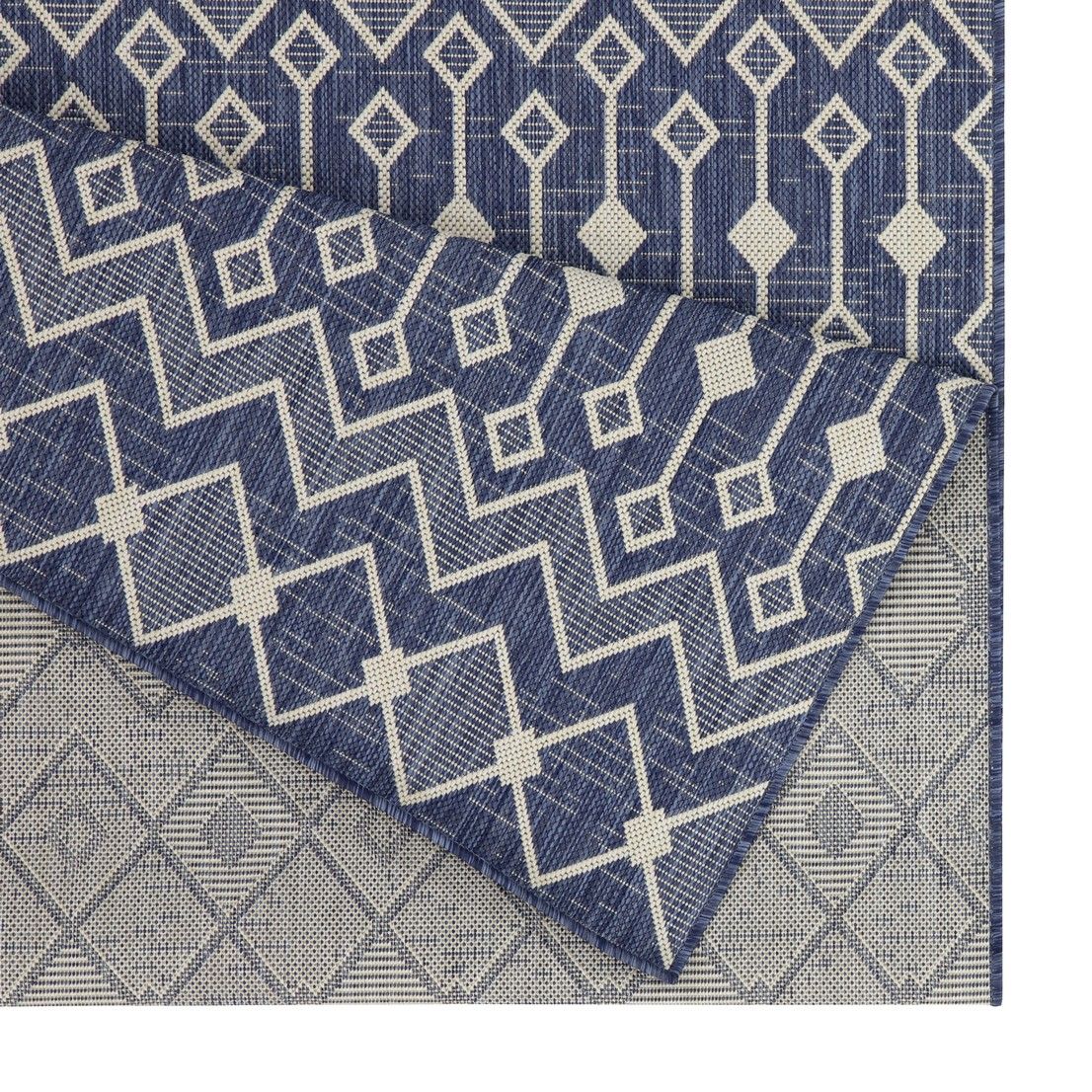 Sunshine - 5'3" X 7'3" Indoor & Outdoor Area Rug Polypropylene - Blue - Image 2