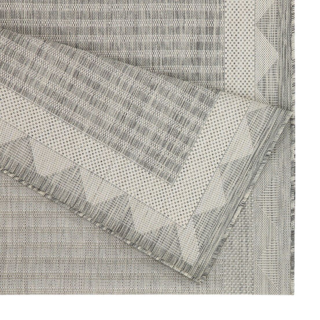 Sunshine - 5'3" X 7'3" Indoor & Outdoor Area Rug - Silver - Polypropylene - Image 4