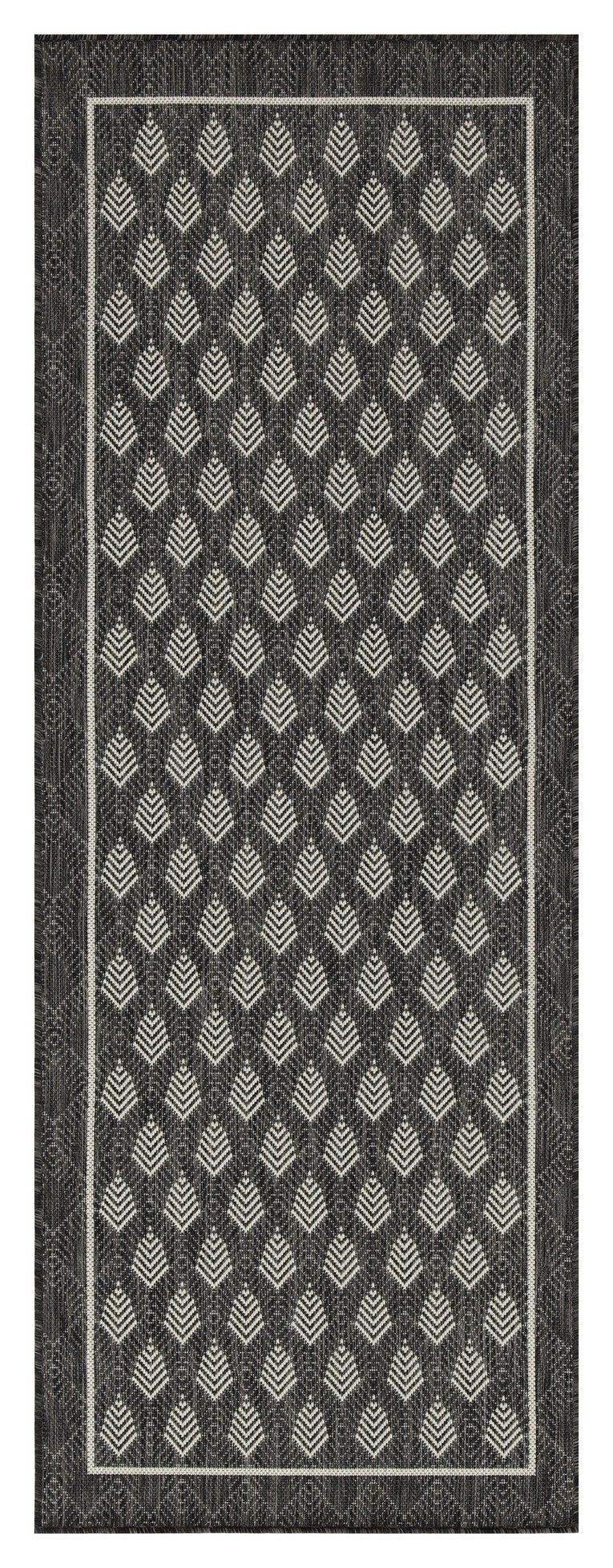 Sunshine - 5'3" X 7'3" Indoor, Outdoor Polypropylene Area Rug - Anthracite - Image 2