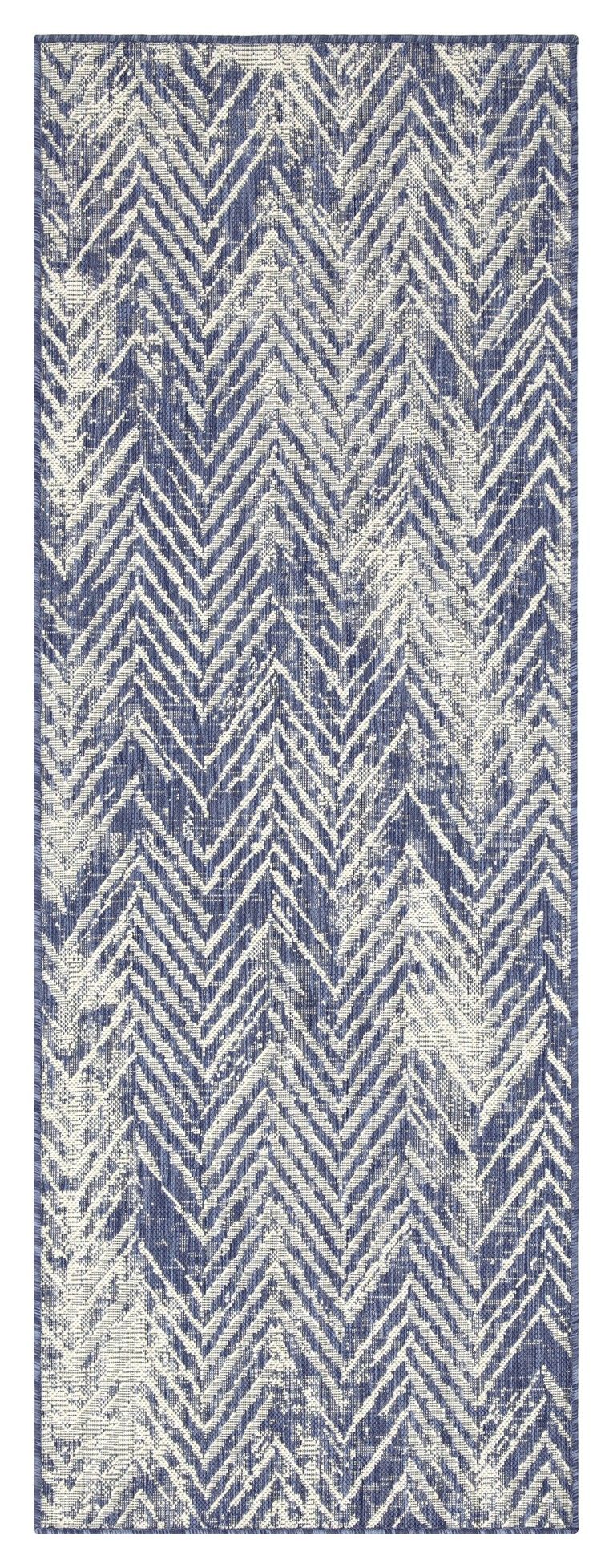 Sunshine - 5'3" X 7'3" Indoor & Outdoor Polypropylene Area Rug - Blue - Image 4
