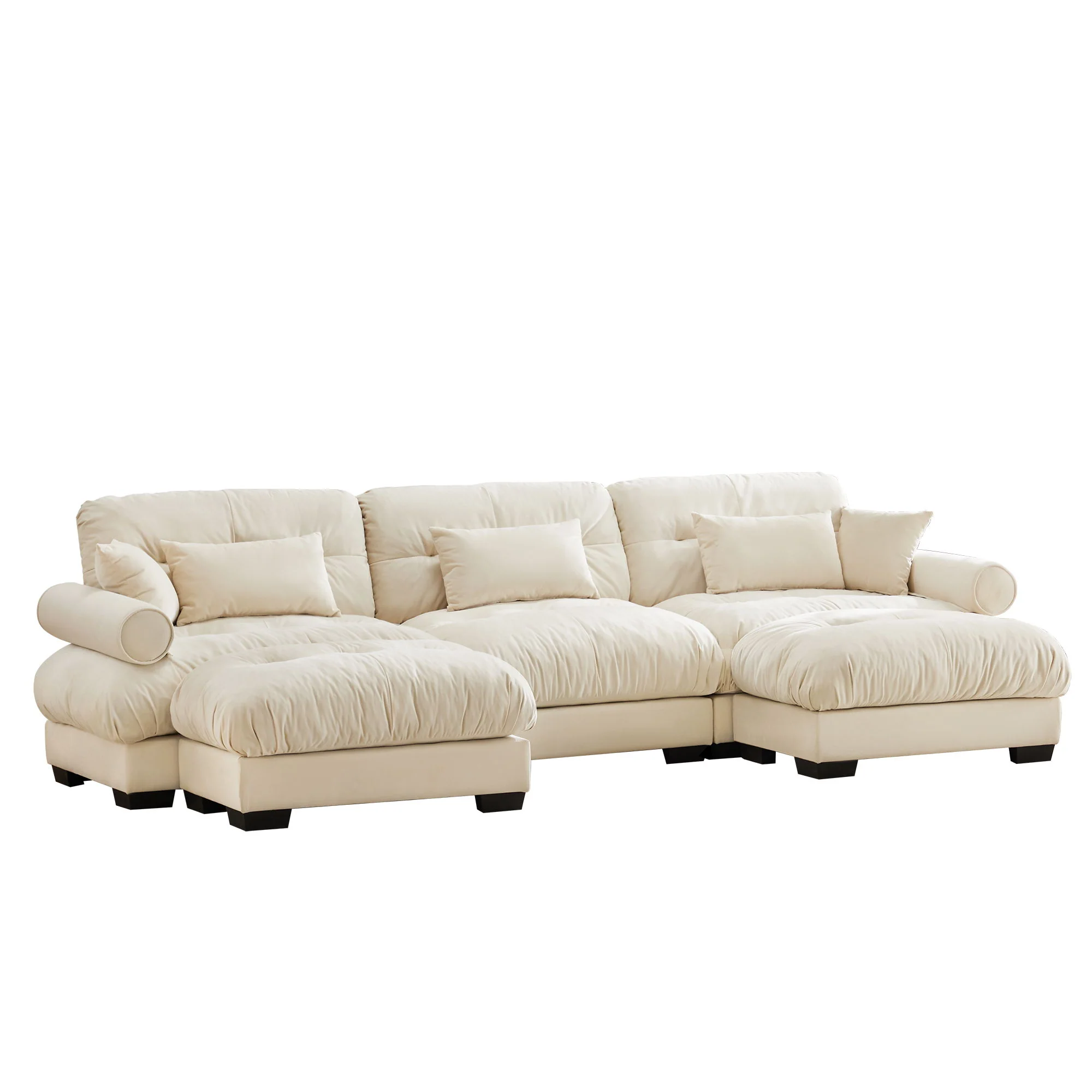 Super Comfort Oversized Modular Sectional Sofa With Movable Ottoman - Image 139