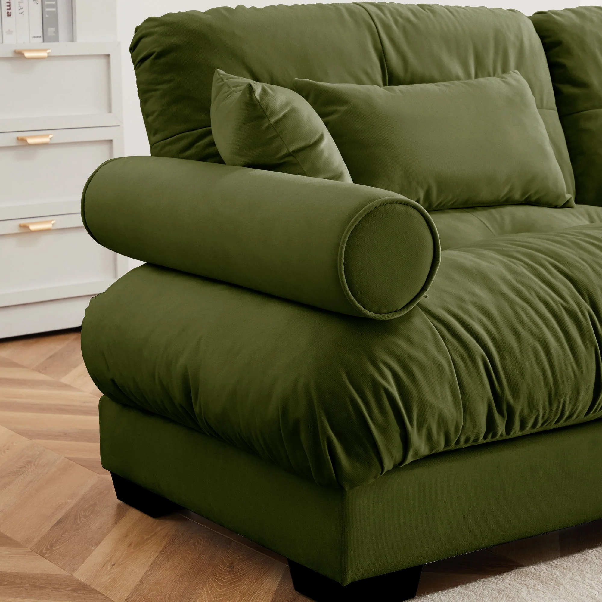 Super Comfort Oversized Modular Sectional Sofa With Movable Ottoman - Image 201
