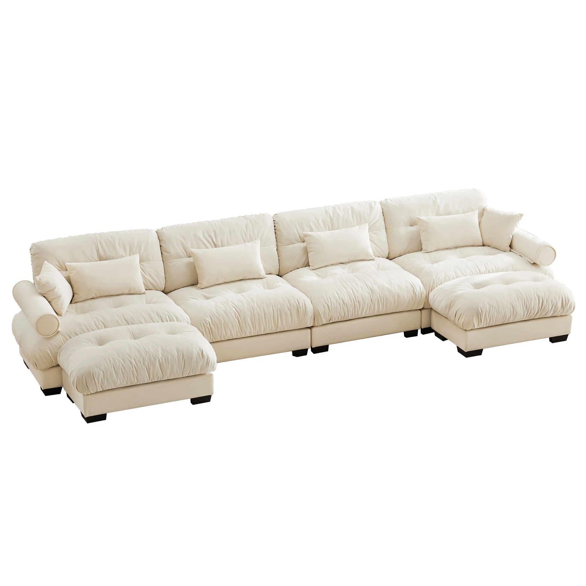 Super Comfort Oversized Modular Sectional Sofa With Movable Ottoman - Image 24