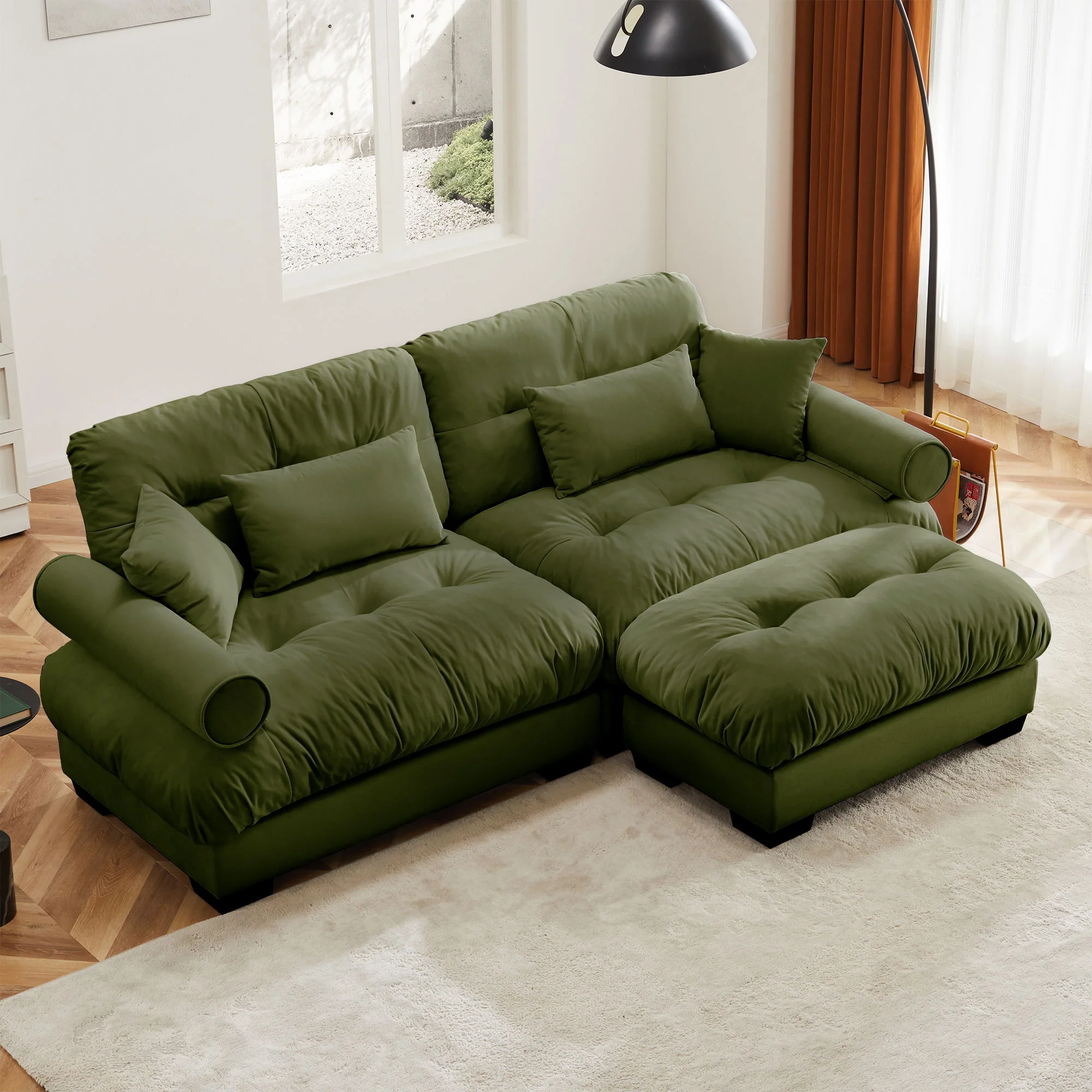 Super Comfort Oversized Modular Sectional Sofa With Movable Ottoman - Image 50