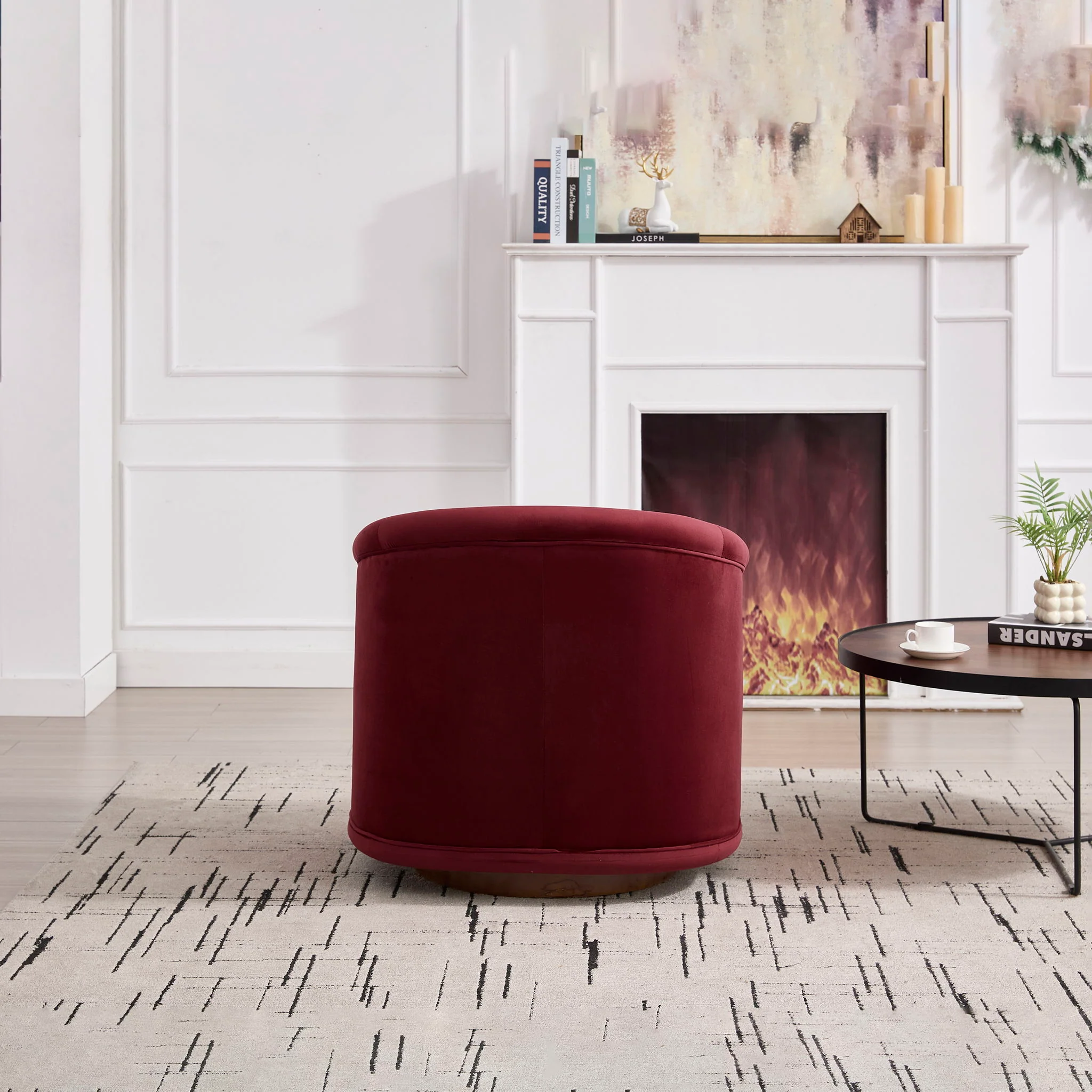Swivel Accent Chair With 360 Degree Rotating - Image 3