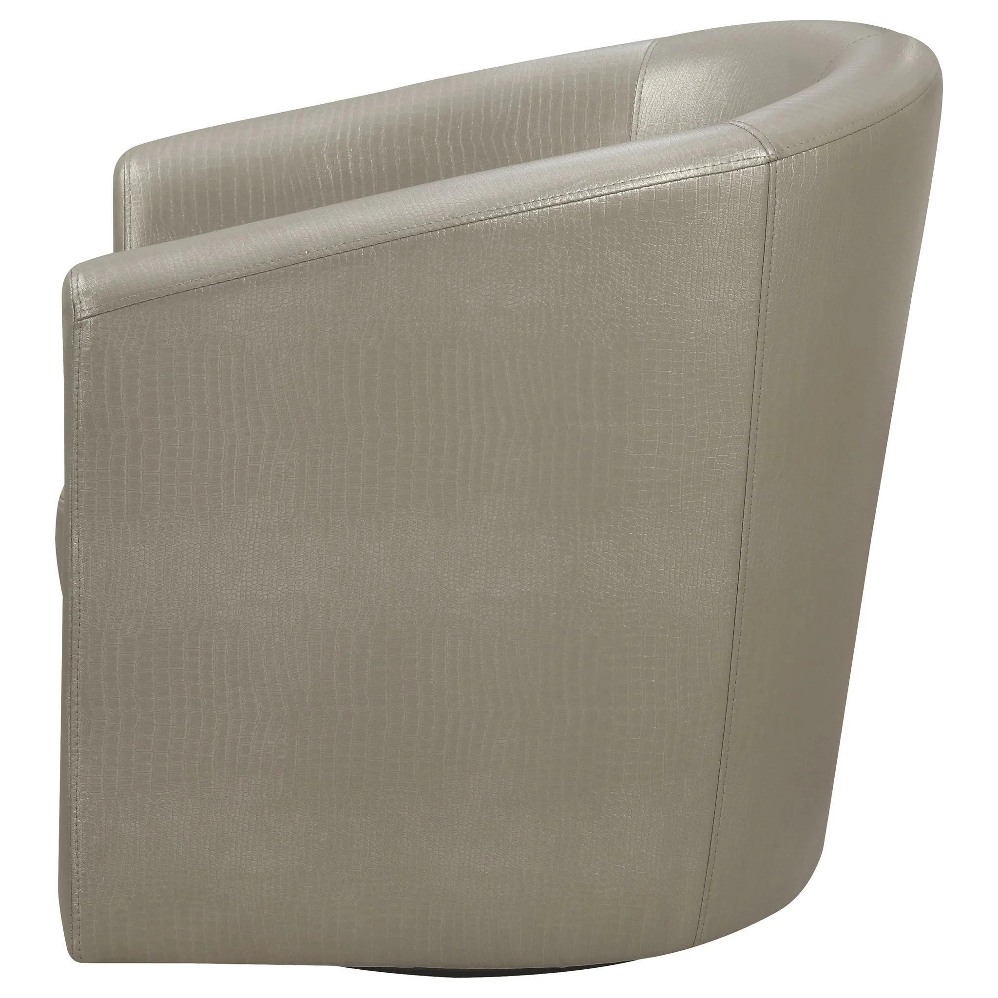 Swivel Armchair With Barrel-Back Design - Image 7