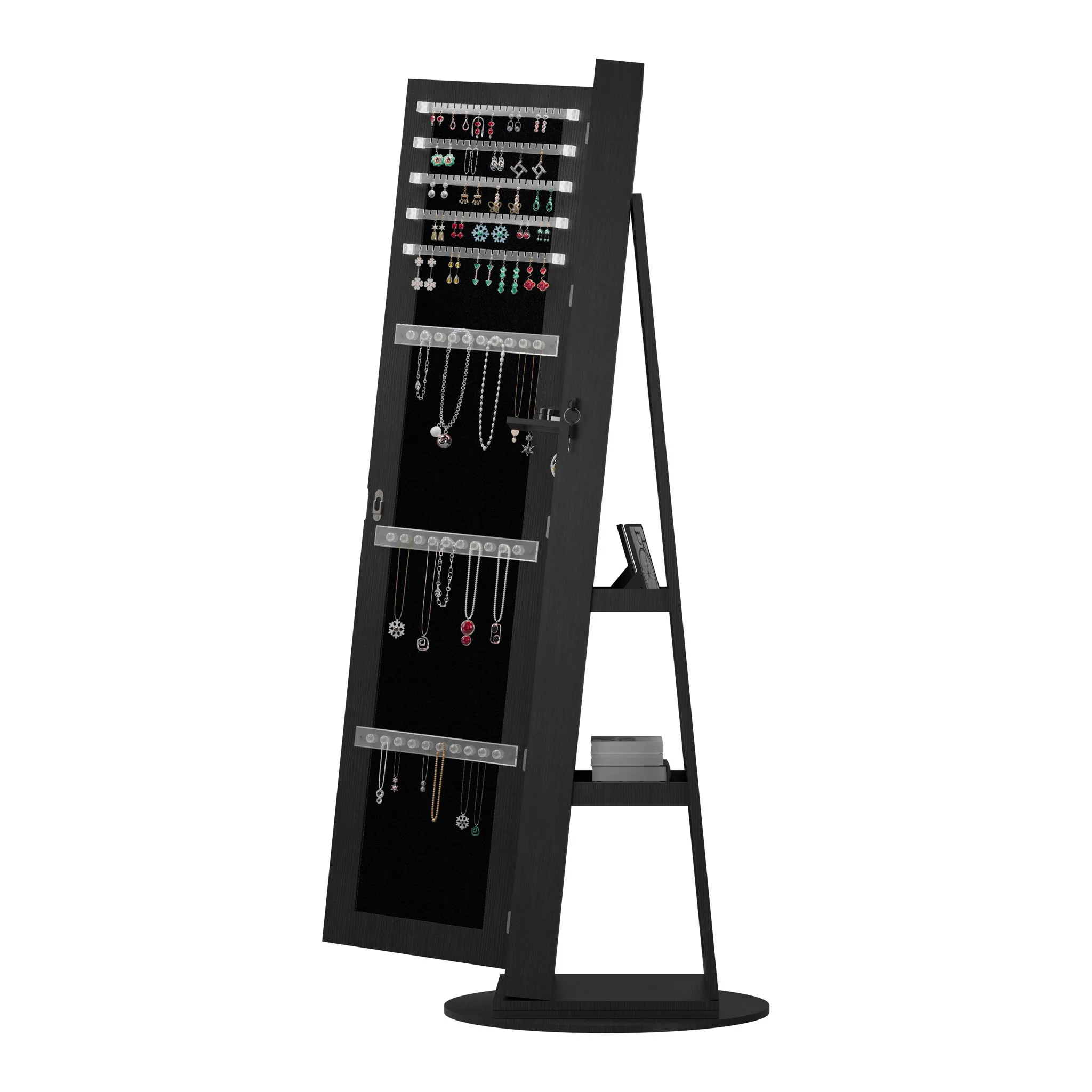 Swivel Jewelry Cabinet With Full Length Mirror - Image 21