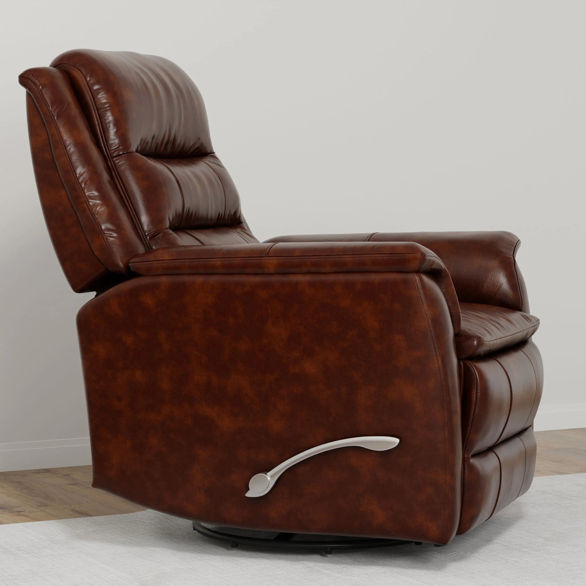 Swivel Recliner With Manual Adjustable Footrest - Image 4