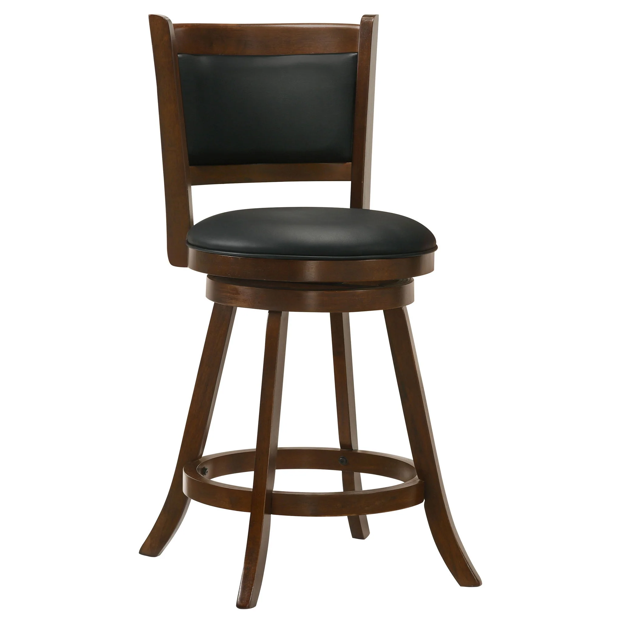 Swivel Stool With Swivel Base (Set of 2) - Black / Brown - Image 7
