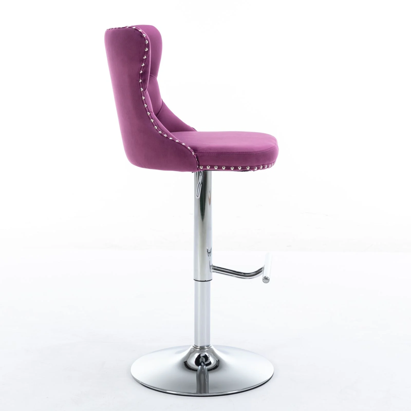 Swivel Barstools Adjusatble Seat Height From 25-33", Modern Upholstered Base Bar Stools With Backs Comfortable Tufted For Home Pub And Kitchen Island (Set of 2) - Image 29