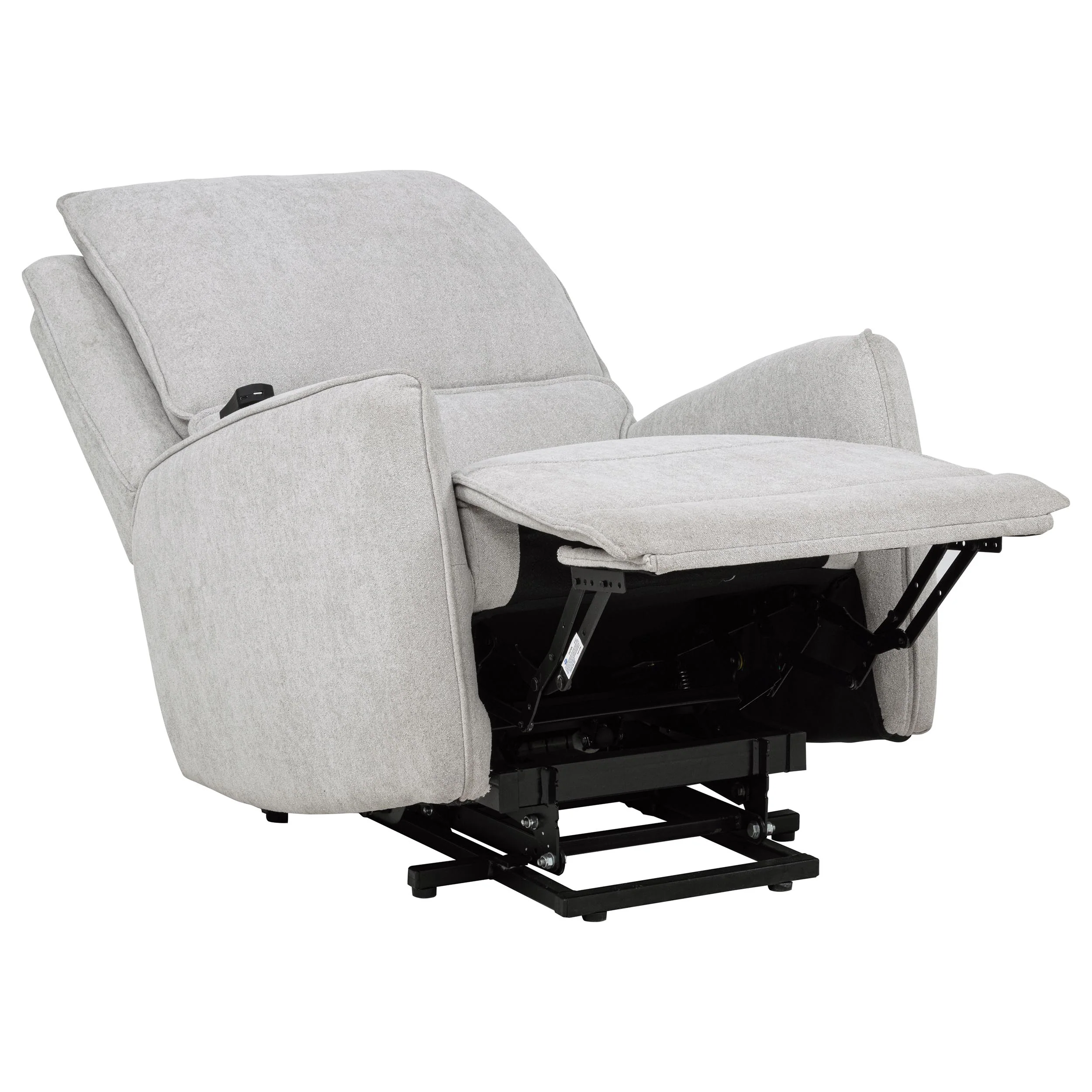 Sylmar Chenille Upholstered Dual Power Lift Recliner - Image 2