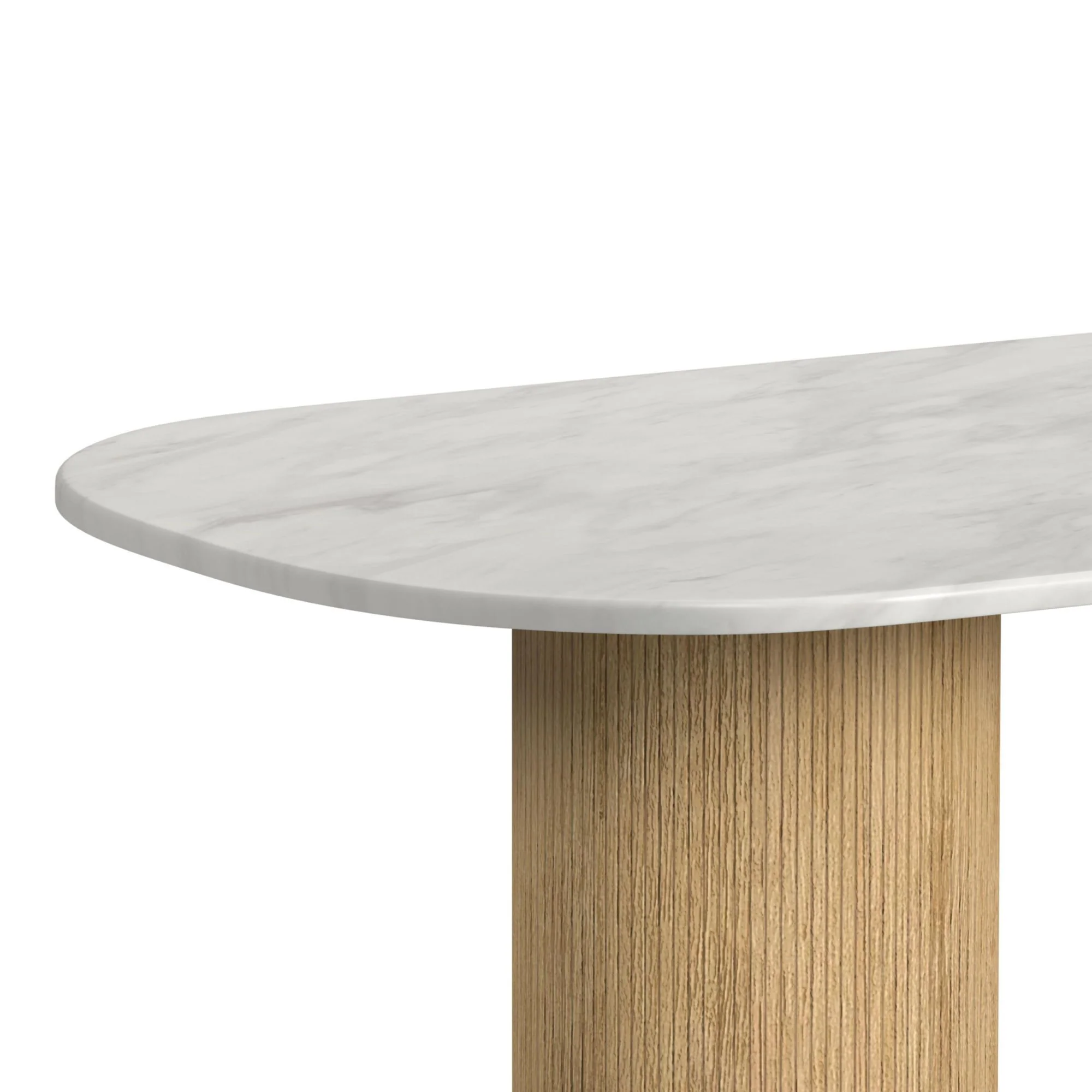 Sylvie - Oval Dining Table With Faux Marble Top - Image 16