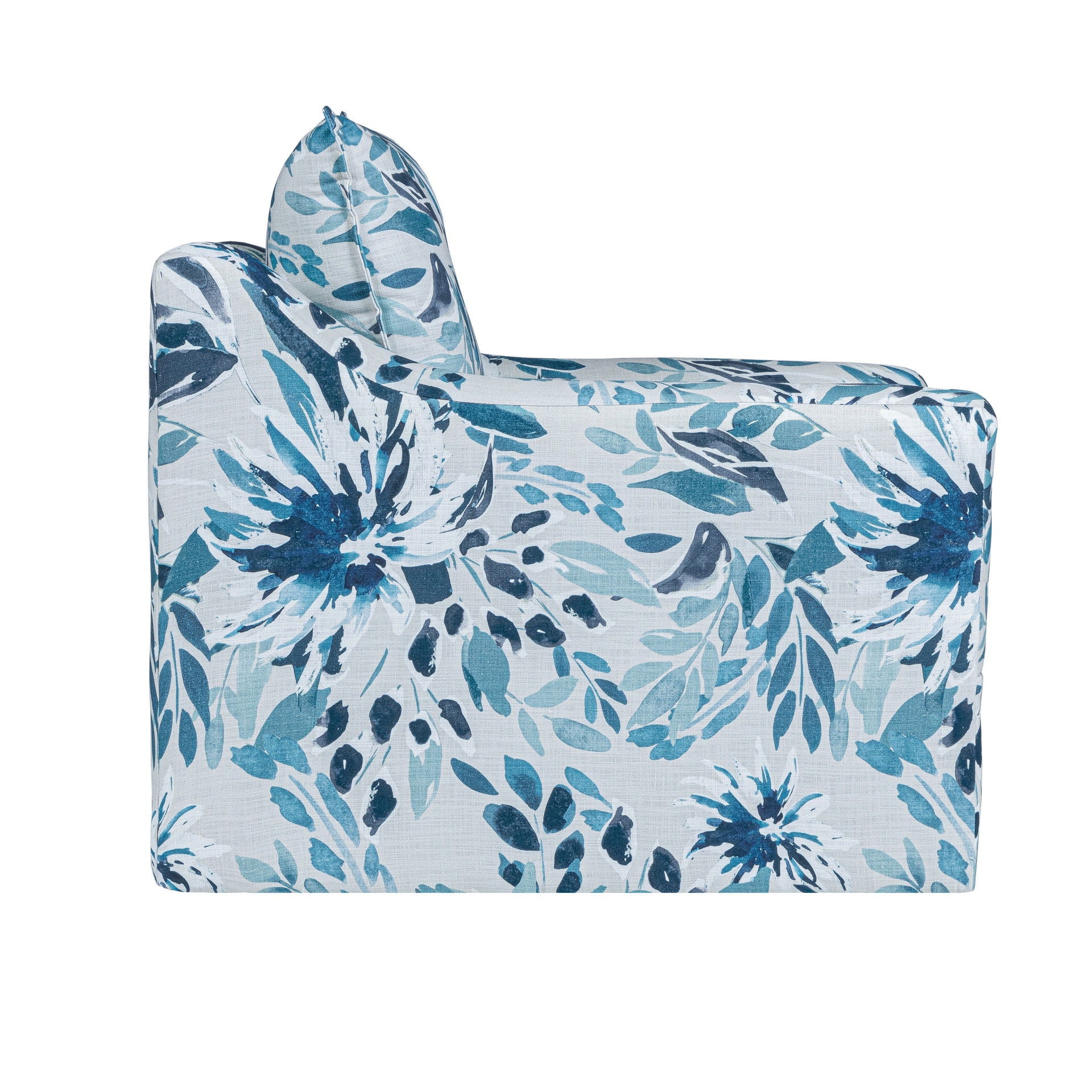 Sylvie - Swivel Chair - Blue / White - Image 6
