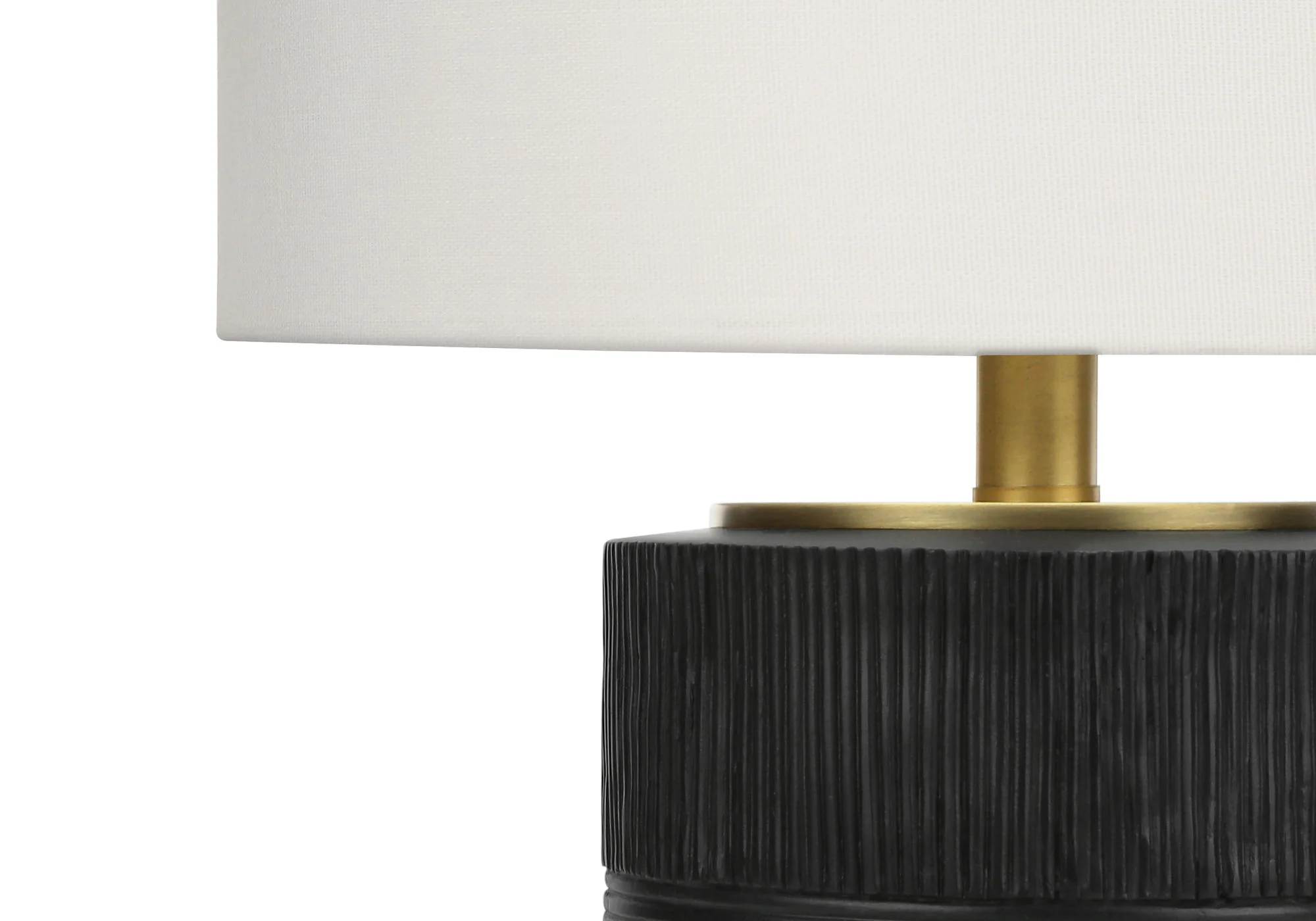 Table Lamp, Lighting, Resin, Contemporary - Black / Cream - Image 6