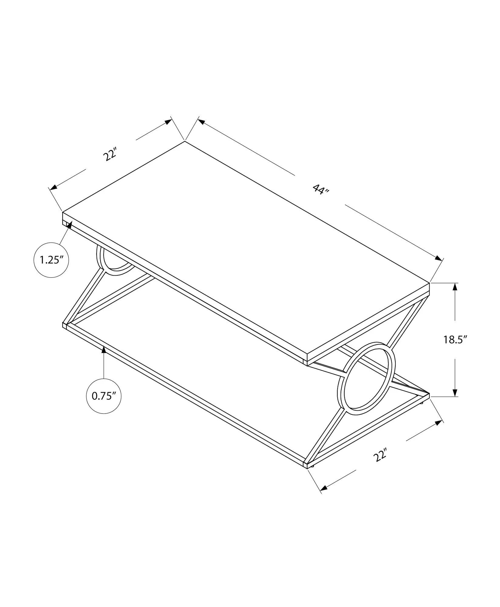 Table, Rectangular, Glossy Contemporary & Modern - White - Image 3