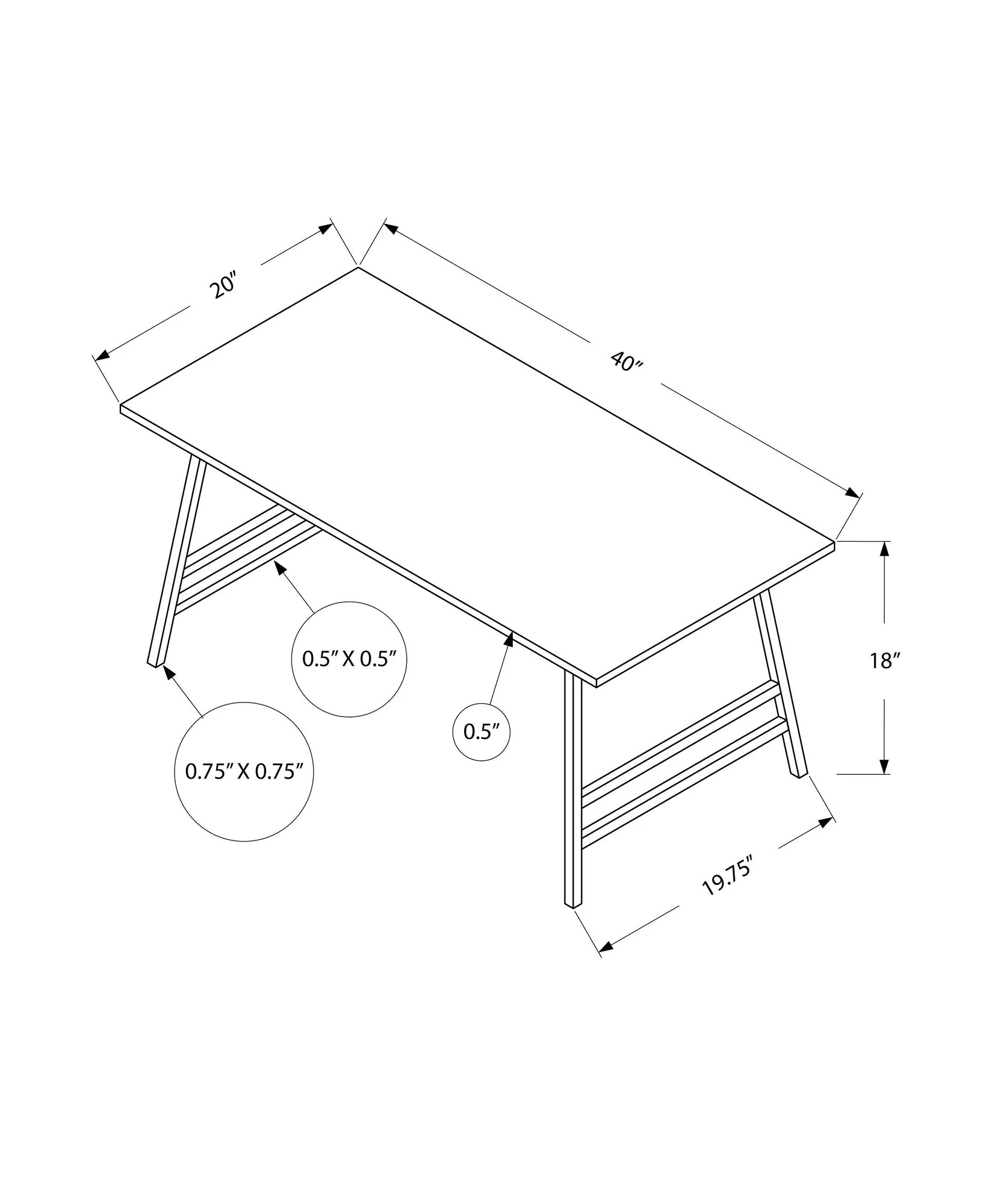 Table, Rectangular, Modern Style - Image 6