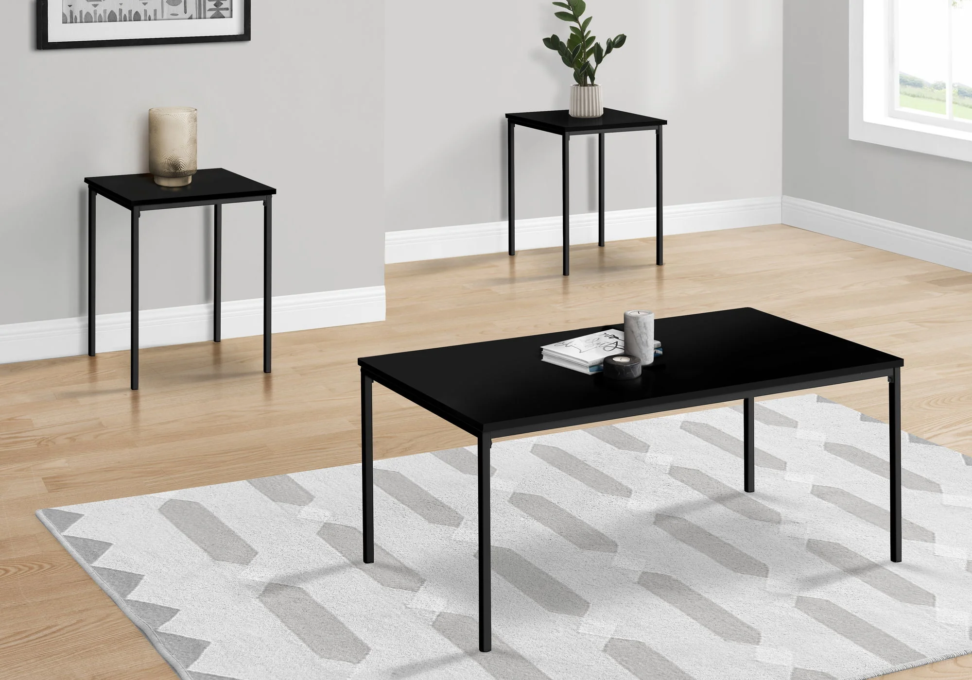 Table Set, Coffee, End, Contemporary, Modern (Set of 3) - Image 5