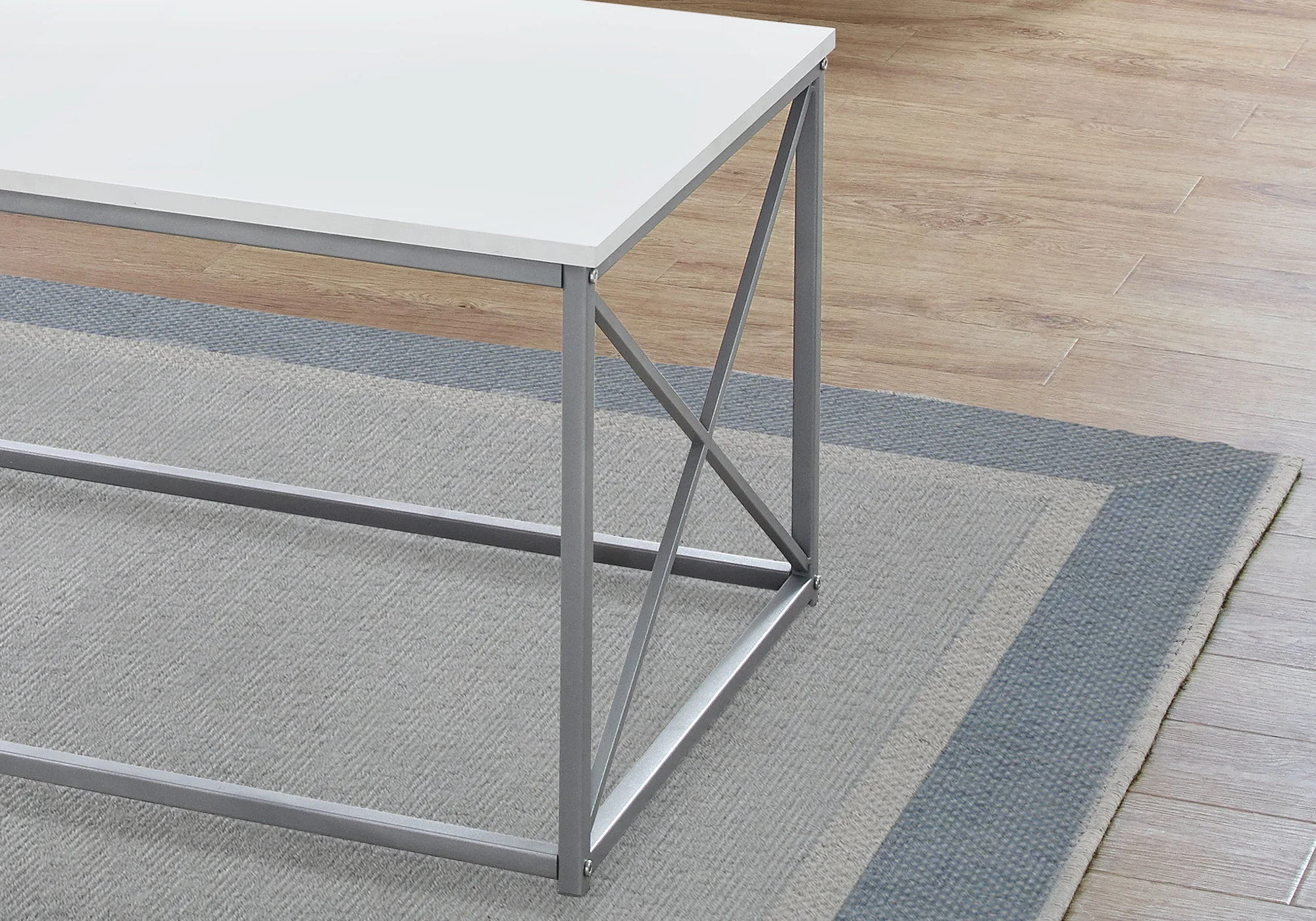 Table Set, Coffee, End, Side, Accent, Living Room, Contemporary, Modern (Set of 3) - White - Image 4