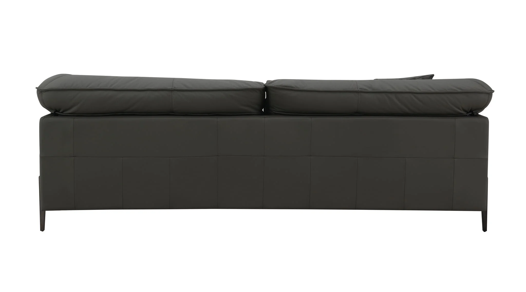 Tadi - Top Grain Leather Loveseat - Black - Image 5