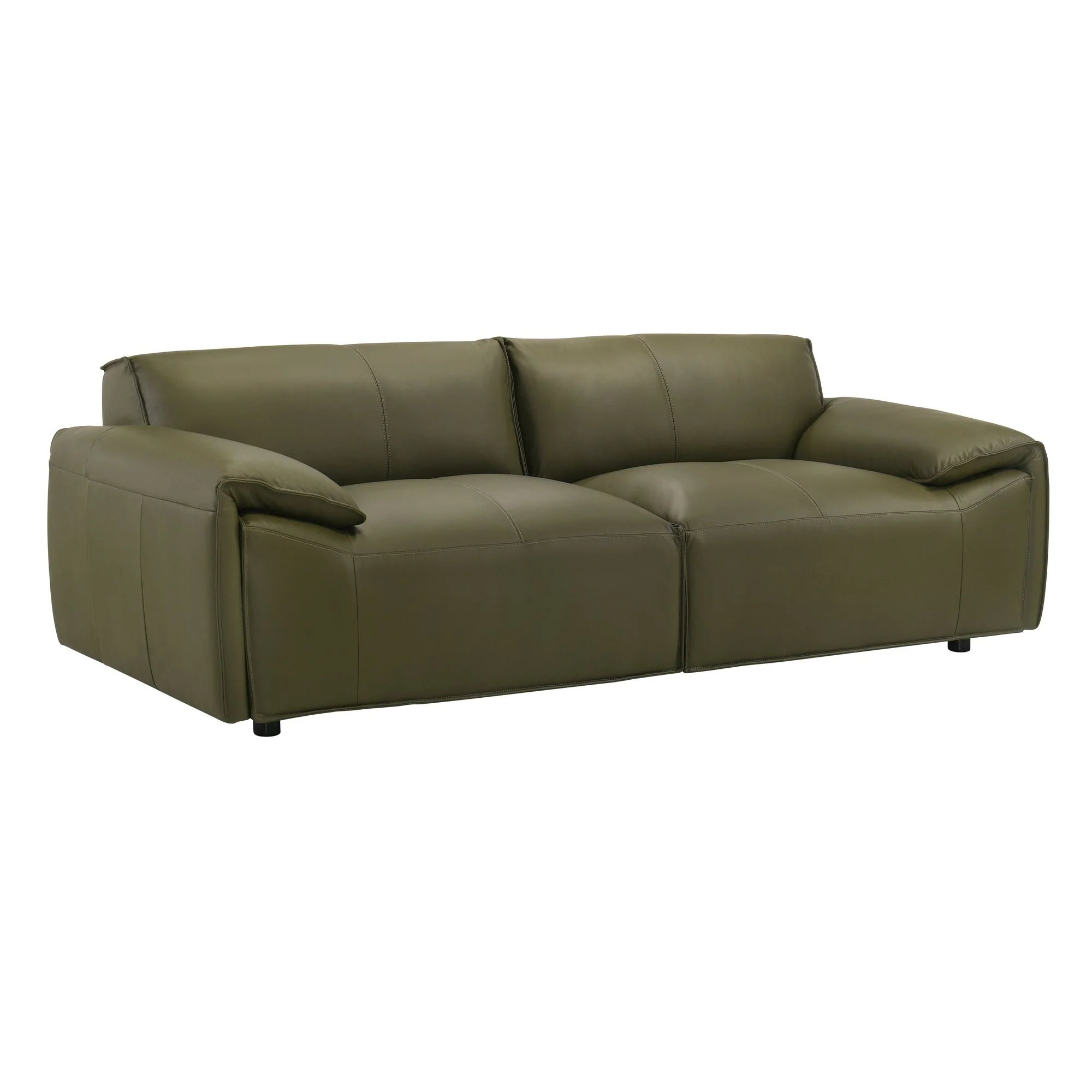 Tanner - Leather Sofa With Padded Arms - Image 13