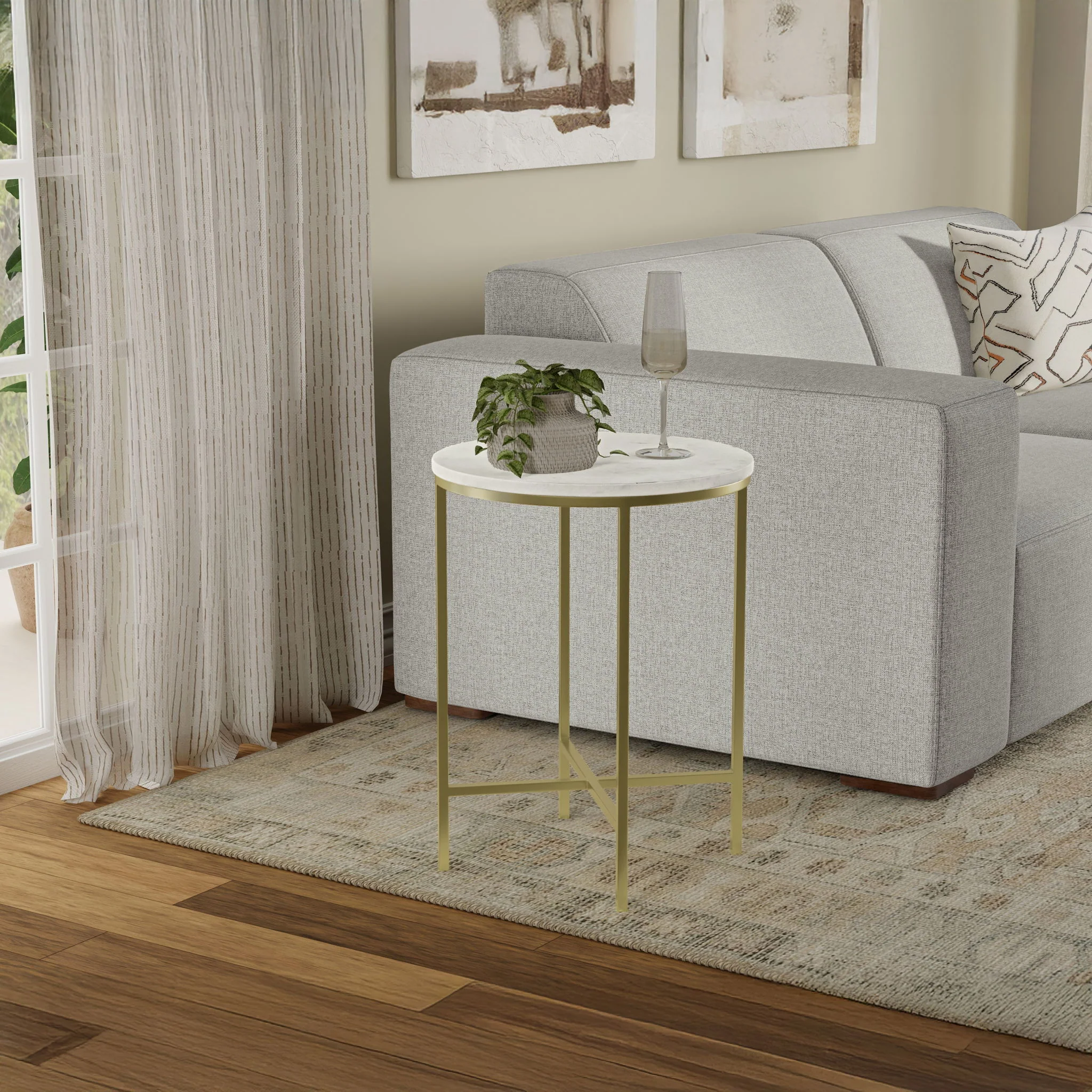 Tara - Side Table - Gold - Image 6