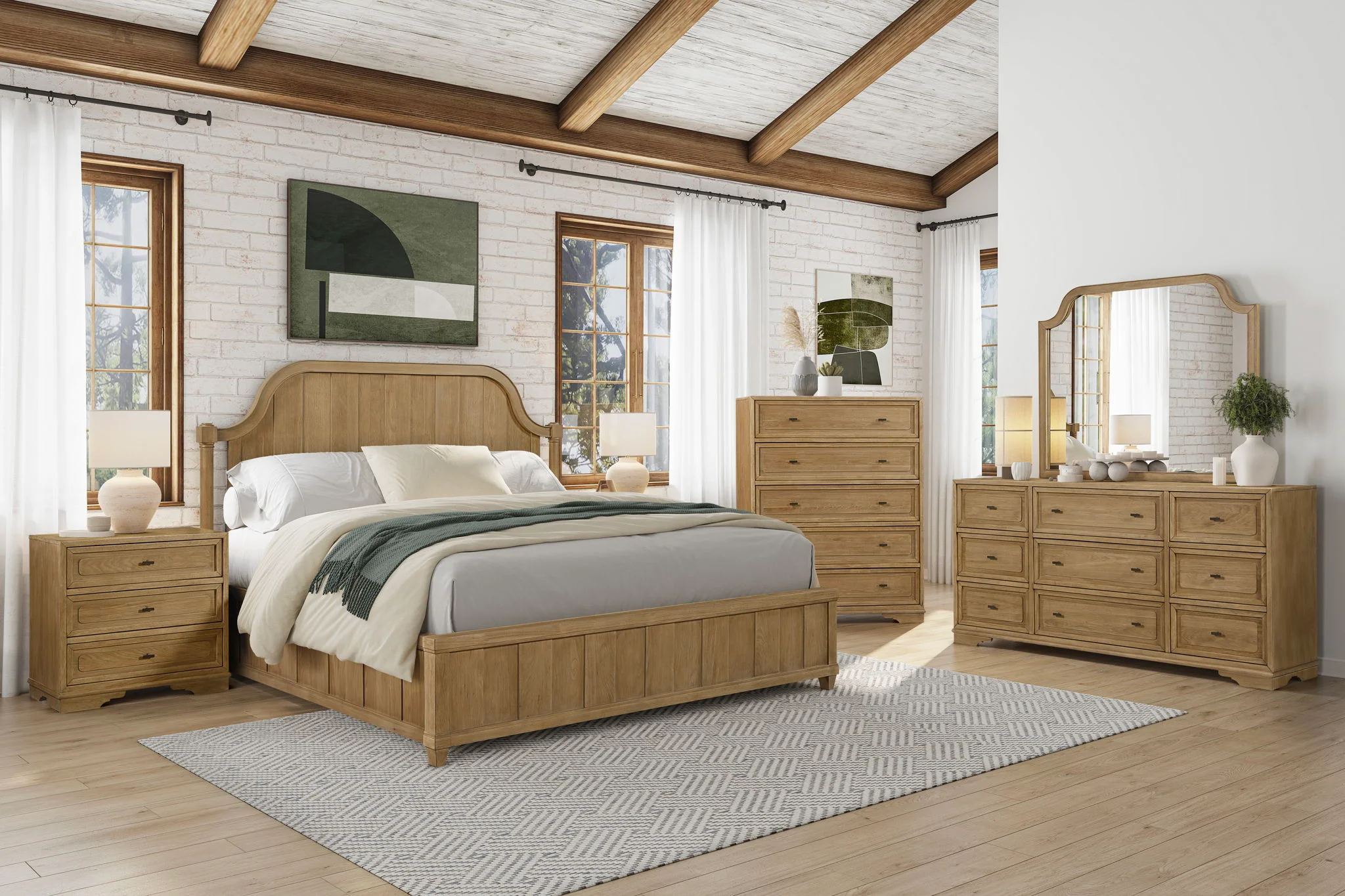 Tarrington - Planked Panel Bed - Image 6