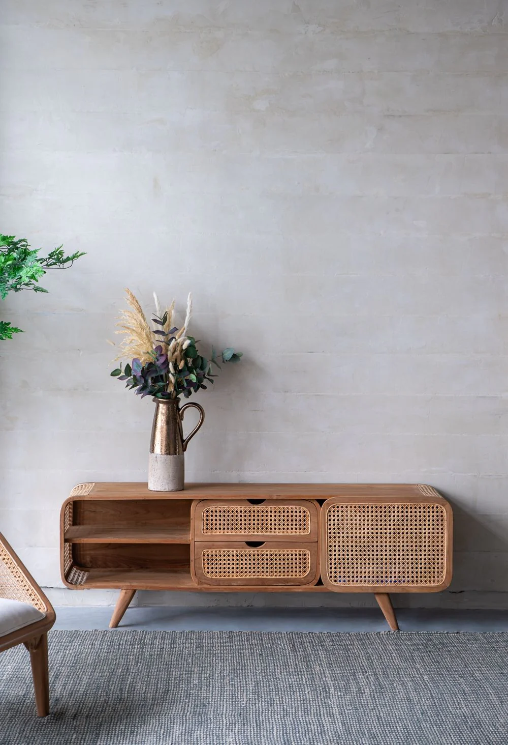 Teak Cabinet - Natural Wood / Brown - Image 4
