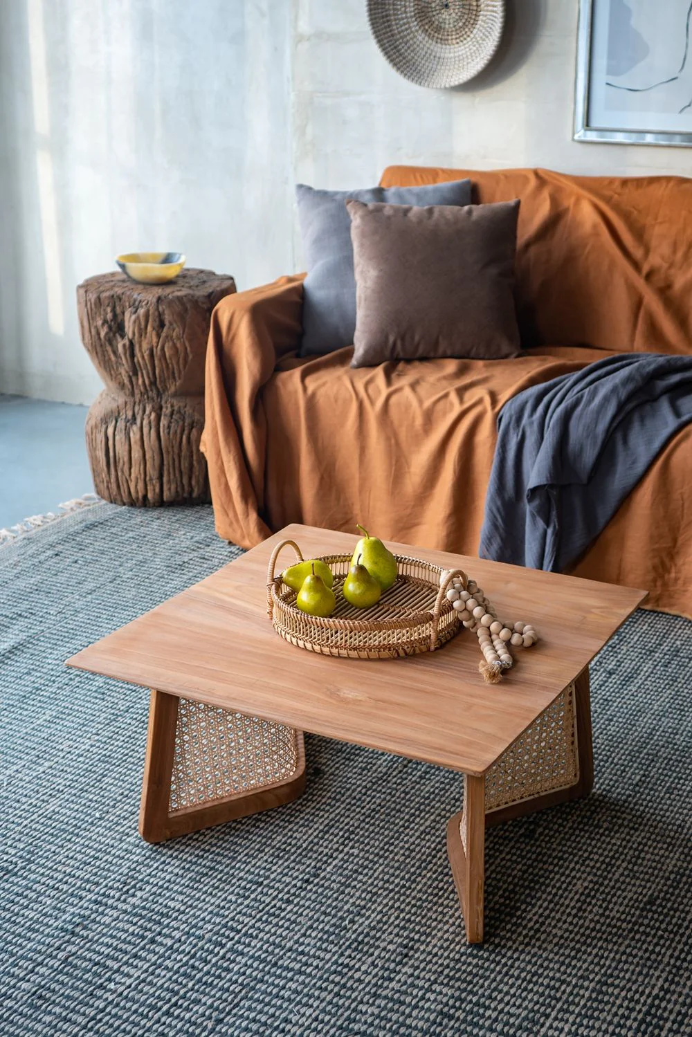 Teak Coffee Table - Natural Wood / Brown - Image 3