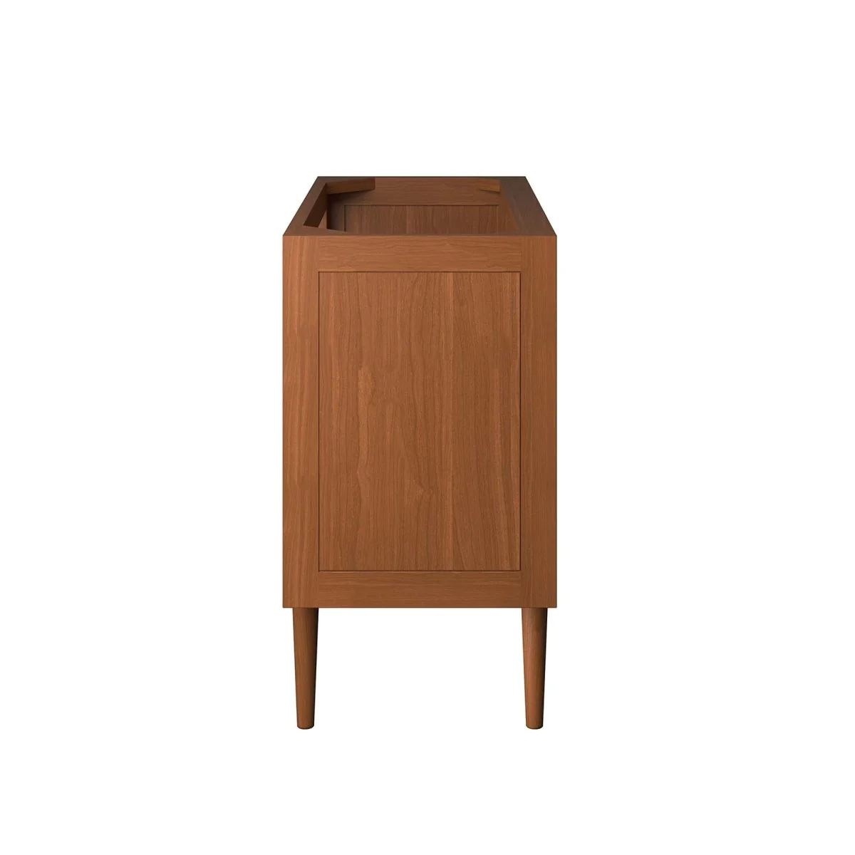 Teak Wood Bathroom Vanity Cabinet with Classic Hardware and Spacious Storage - Image 15