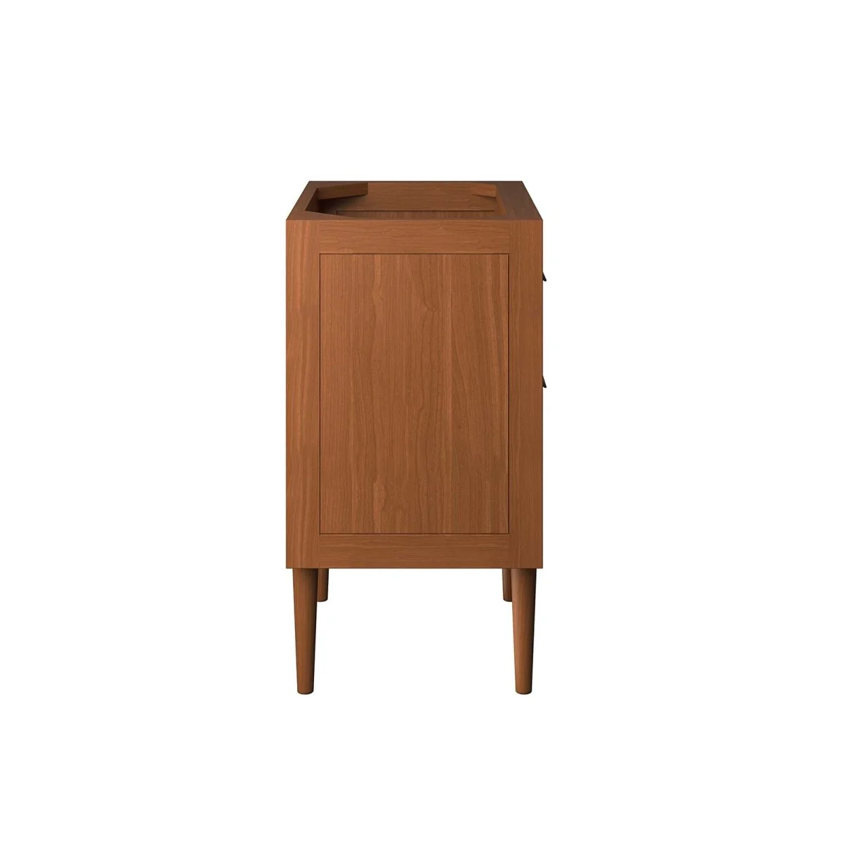 Teak Wood Bathroom Vanity Cabinet with Classic Hardware and Spacious Storage - Image 5