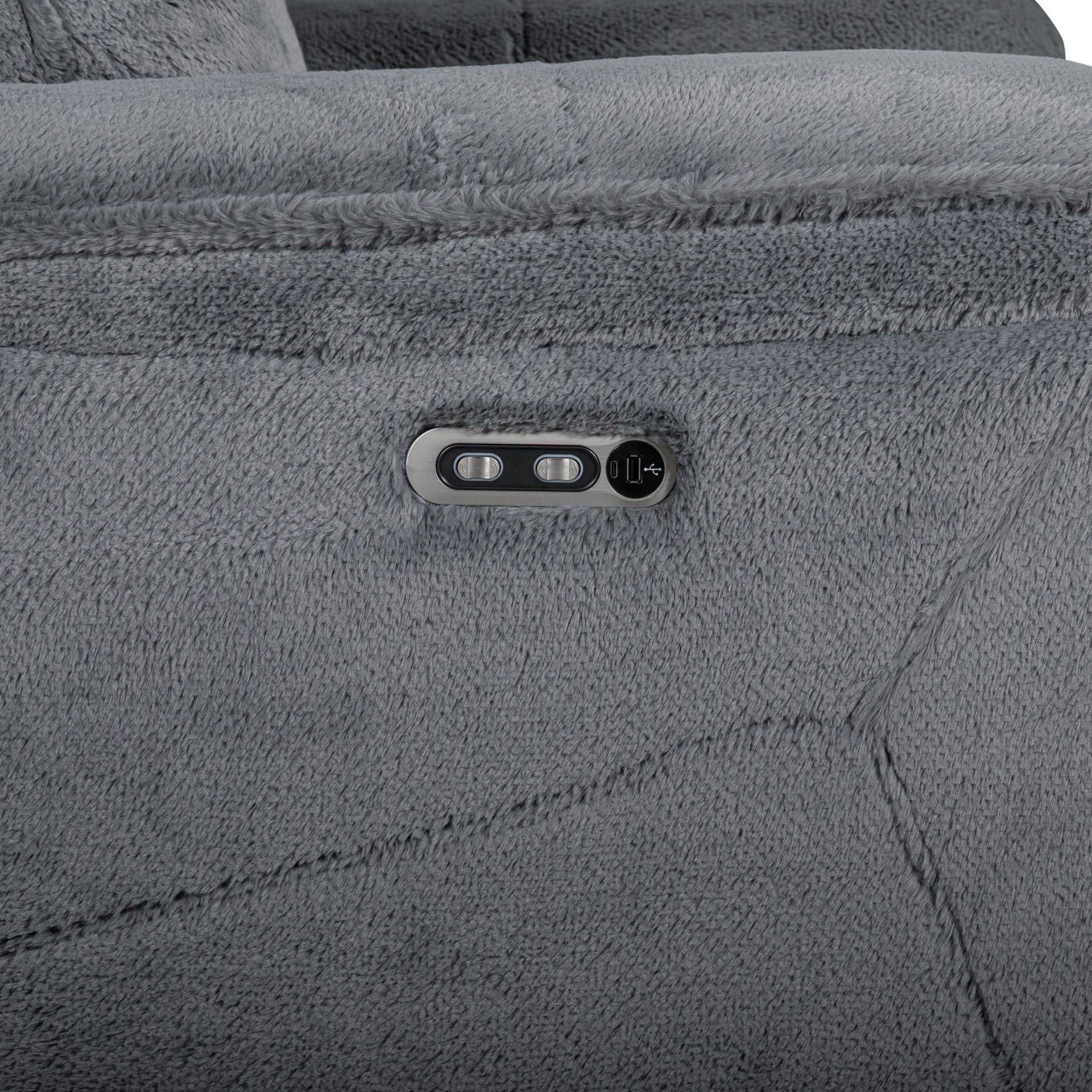 Teddy - Recliner With Power Headrest & Footrest - Gray - Image 6