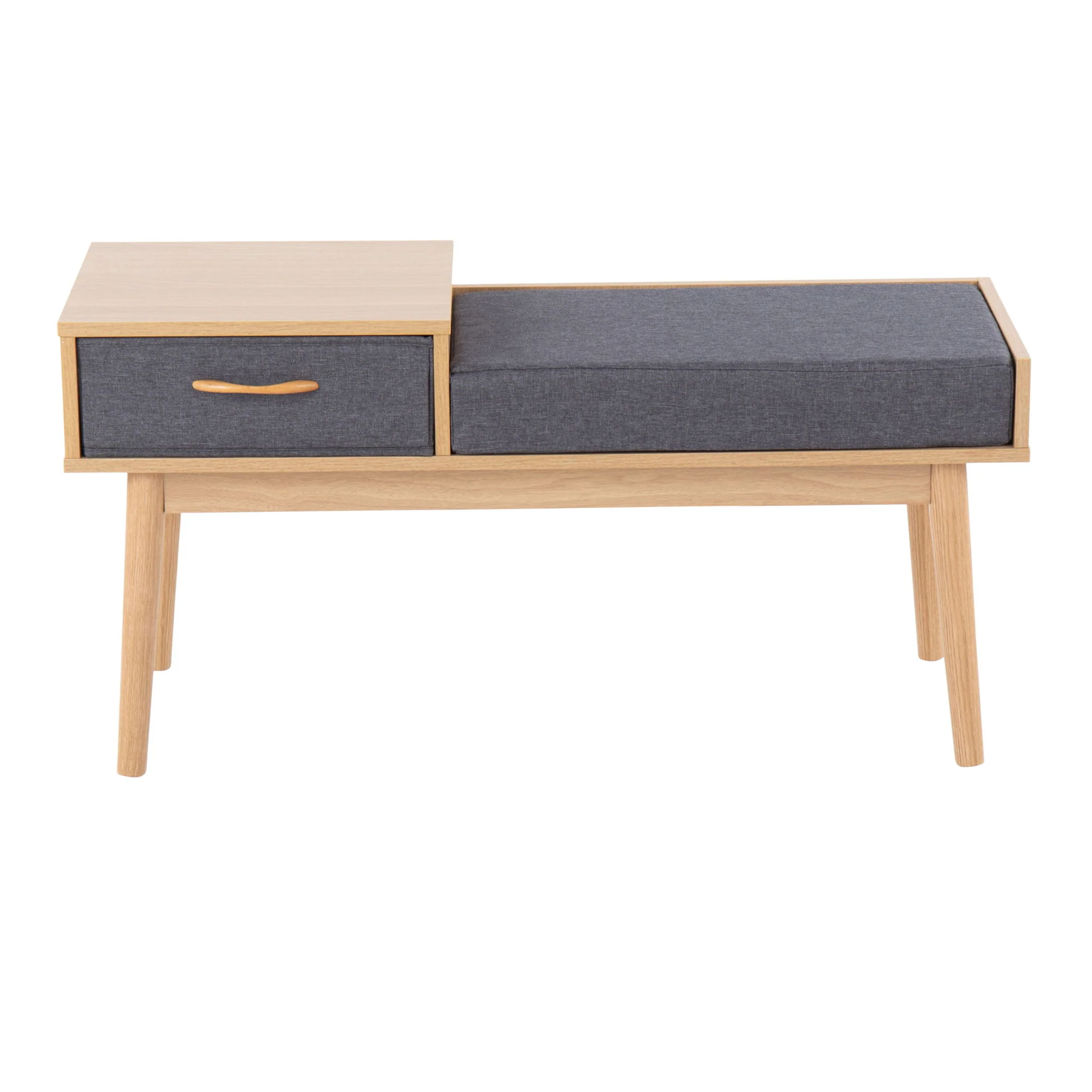 Telephone Contemporary Bench With Pull Out Drawer - Image 10